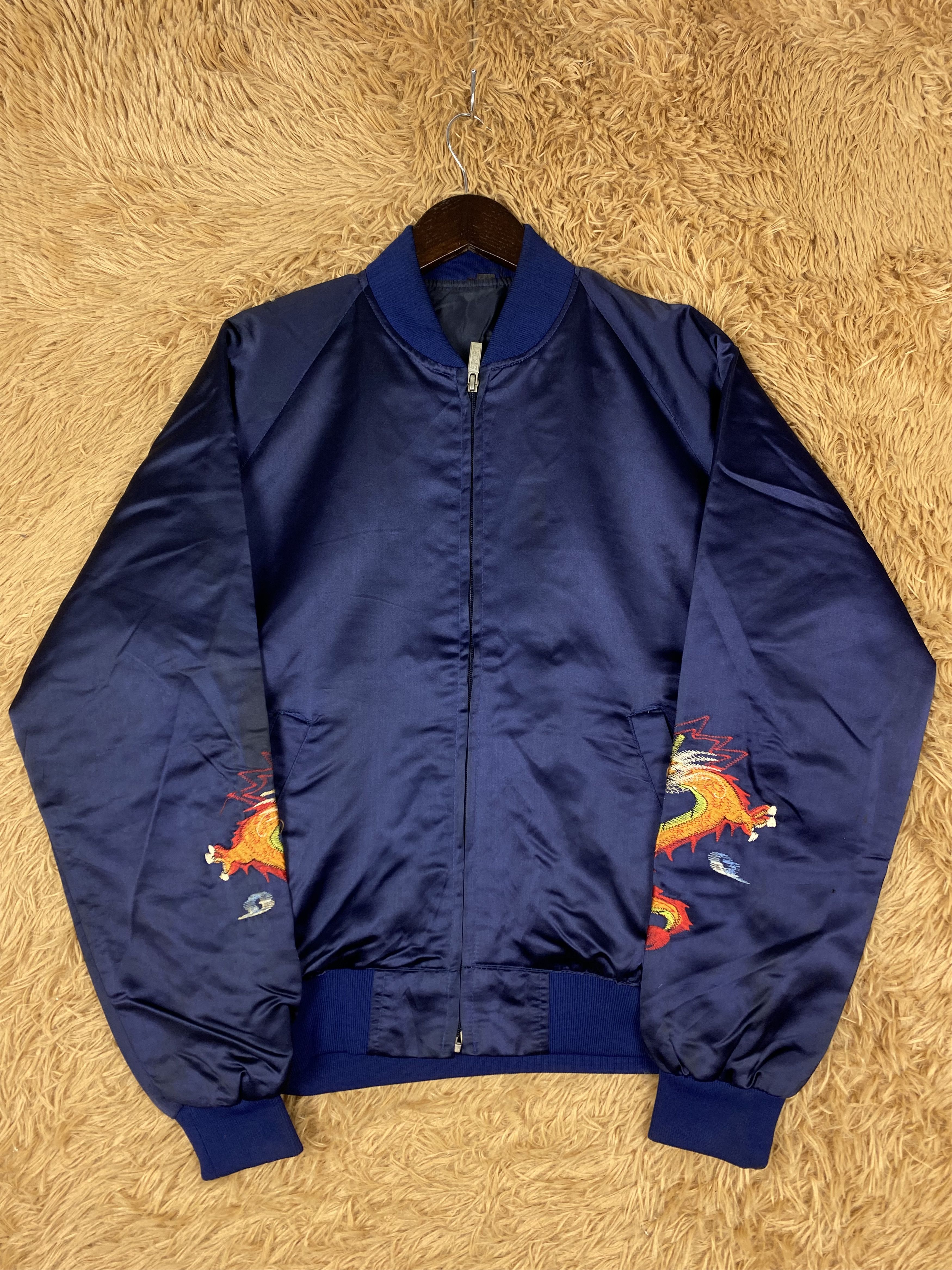 Japanese Brand Vintage Sukajan Dragon Pattern Jacket DJ0963 Size US M / EU 48-50 / 2 - 5 Thumbnail