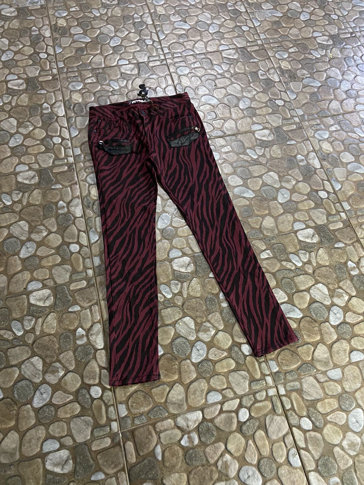 Hysteric Glamour × If Six Was Nine × Japanese Brand VTG GLAMOUR PUNK L.G.B STYLE LEOPAD DENIM PANTS Size 26" / US 2 / IT 38 - 4 Thumbnail
