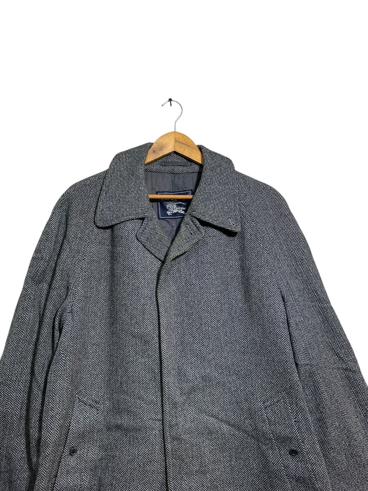 Burberry × Burberry Prorsum 🔥VTG BURBERRY WOOL HBT OVERCOATS JACKET Size US M / EU 48-50 / 2 - 4 Thumbnail