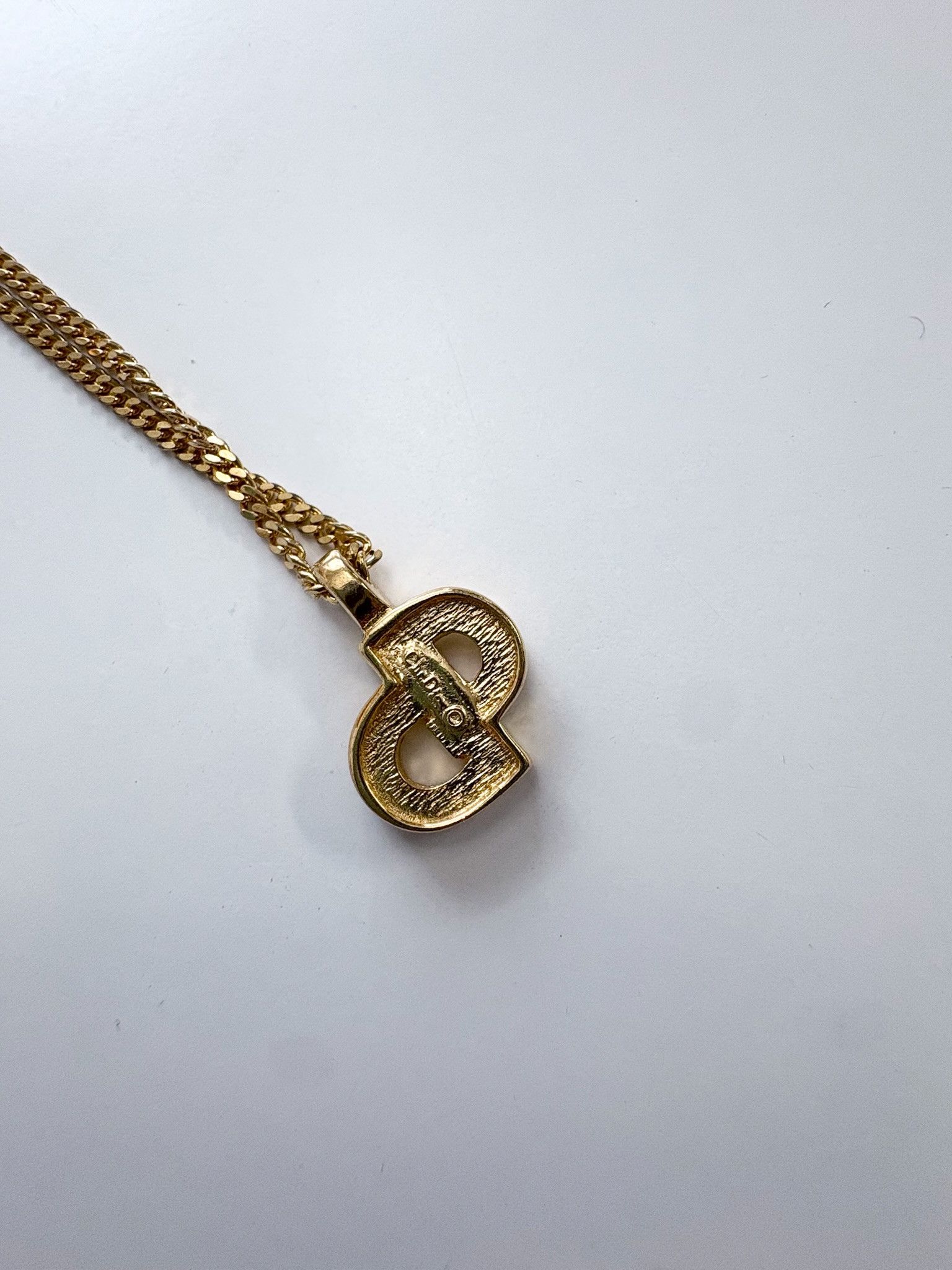 Dior Dior CD Logo Pendant Necklace – Gold Tone Size ONE SIZE - 3 Thumbnail