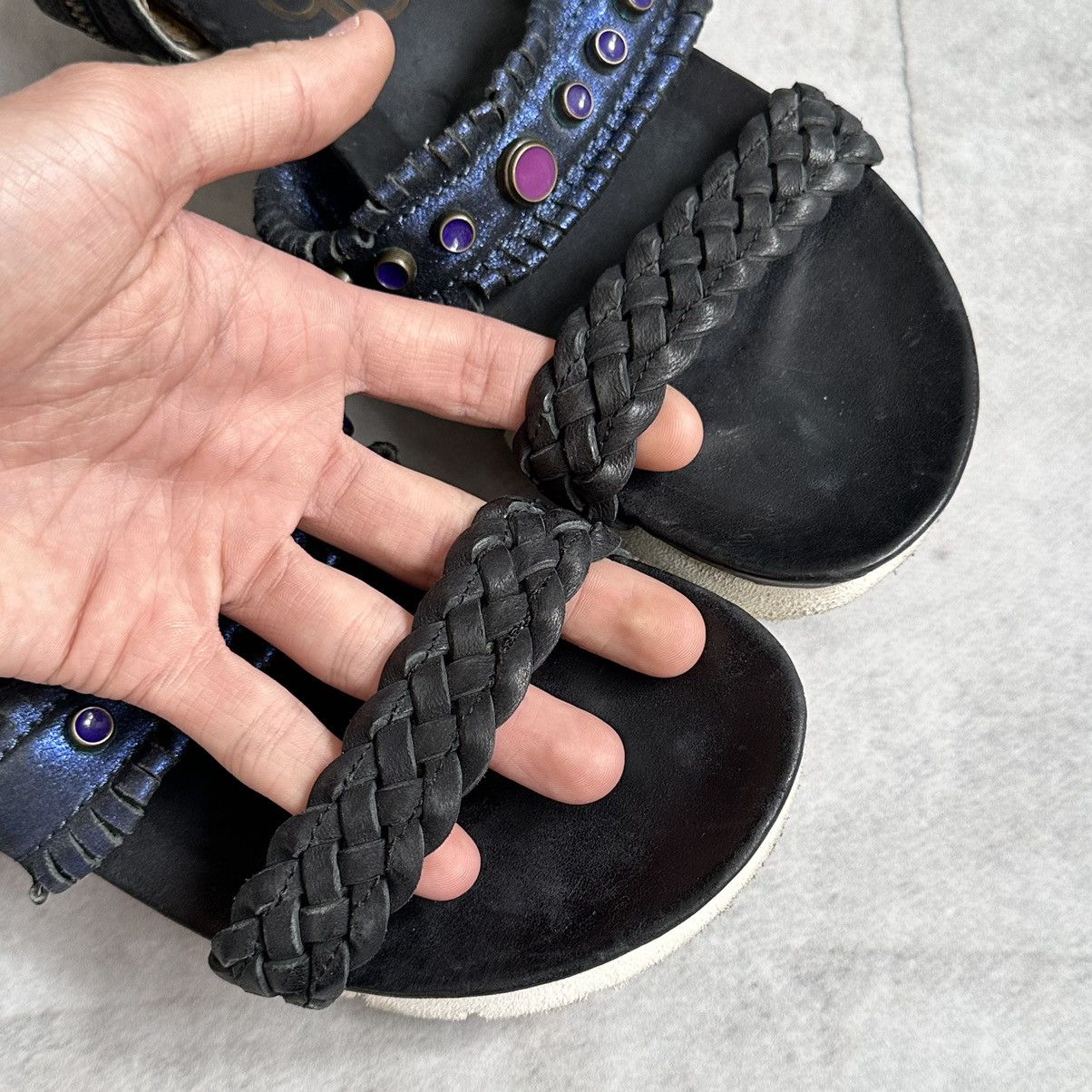 A.S.98 RARE As 98 Airstep Vintage Studded Sandals Sneakers Size US 9 / IT 39 - 12 Thumbnail
