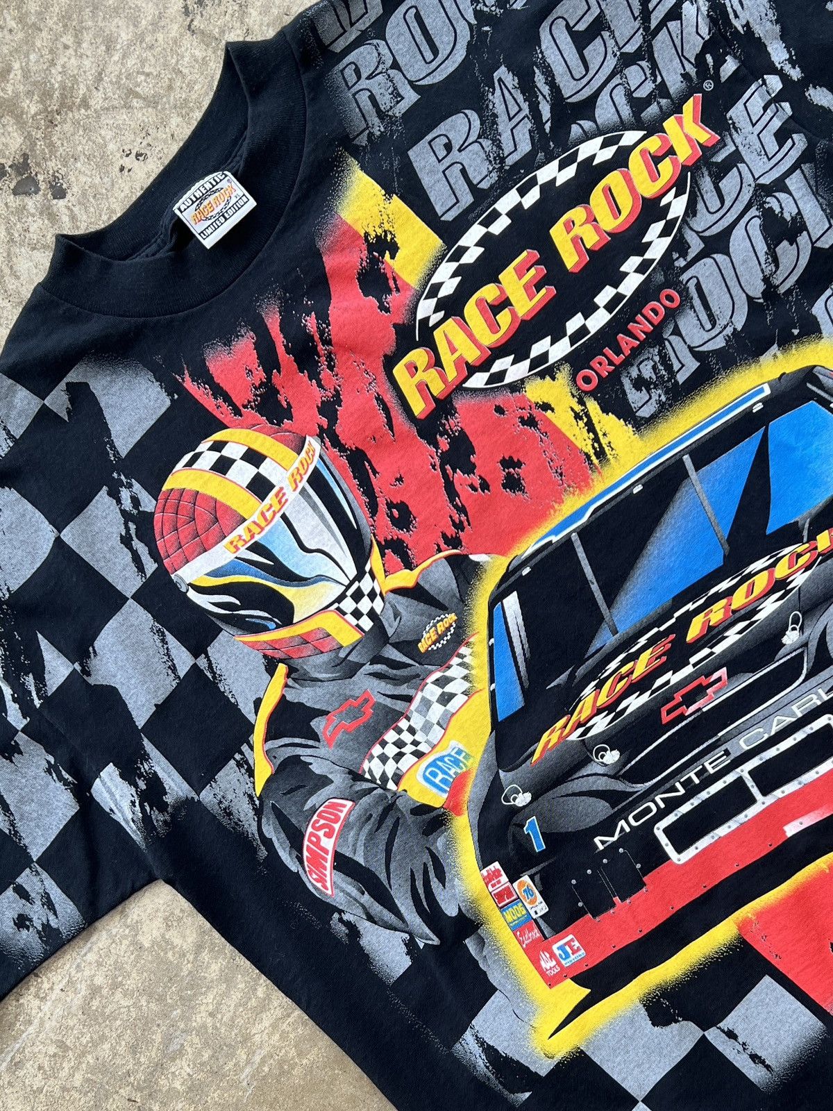 NASCAR Vintage AOP Race Rock Monte Carlo Shake the Earth Tee XL Size US XL / EU 56 / 4 - 1 Thumbnail