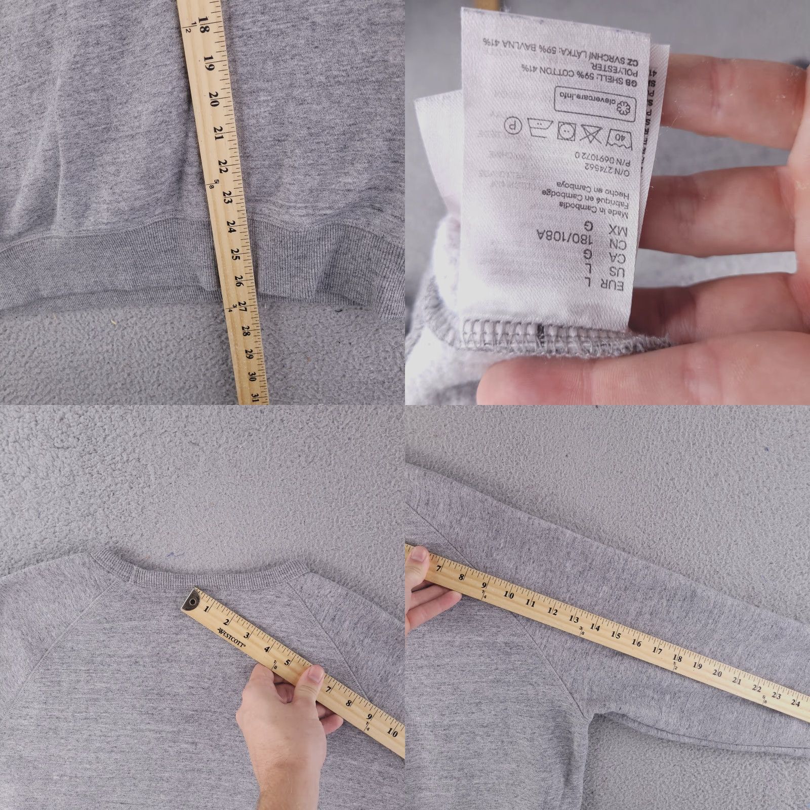 H&M H&M Sweatshirt Mens Large Gray Crewneck Pullover Heather Shirt Mens L Gray Pullover 90s? Size US L / EU 52-54 / 3 - 8 Thumbnail