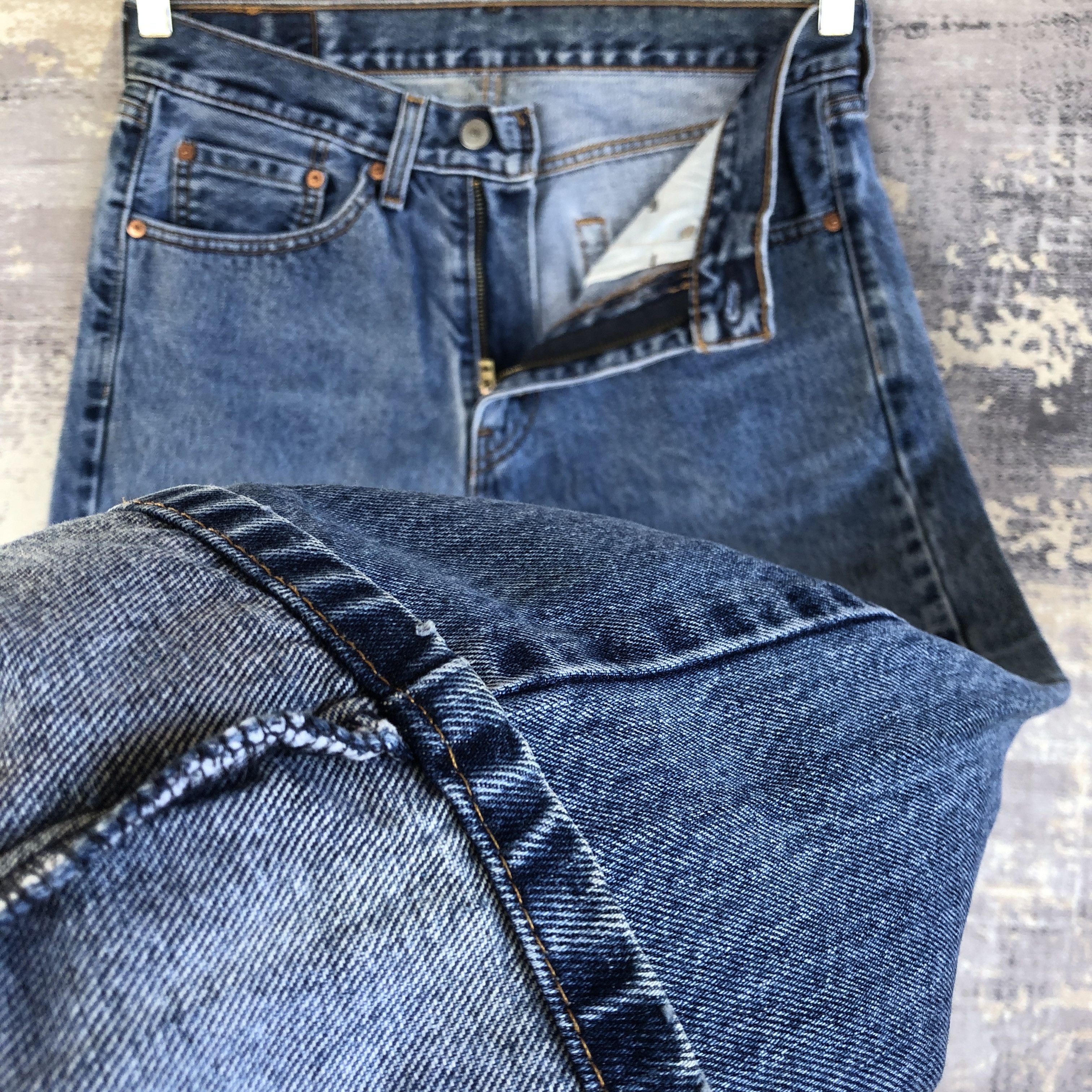Levi's Vintage Levis Stone Wash Jeans Levi's 505 Faded Blue Denim Size US 30 / EU 46 - 7 Thumbnail