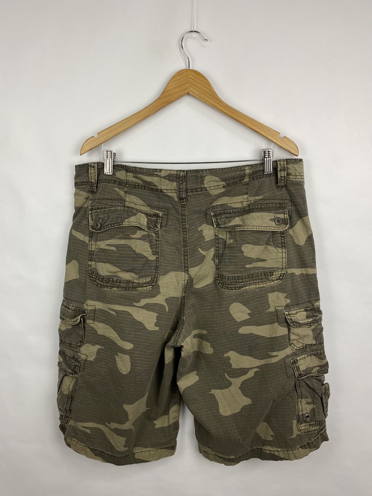 Ecko Unltd. 🇺🇸 Vintage 90s Ecko Unlimited Rap Japan Military Cargo Shorts Size US 34 / EU 50 - 10 Thumbnail
