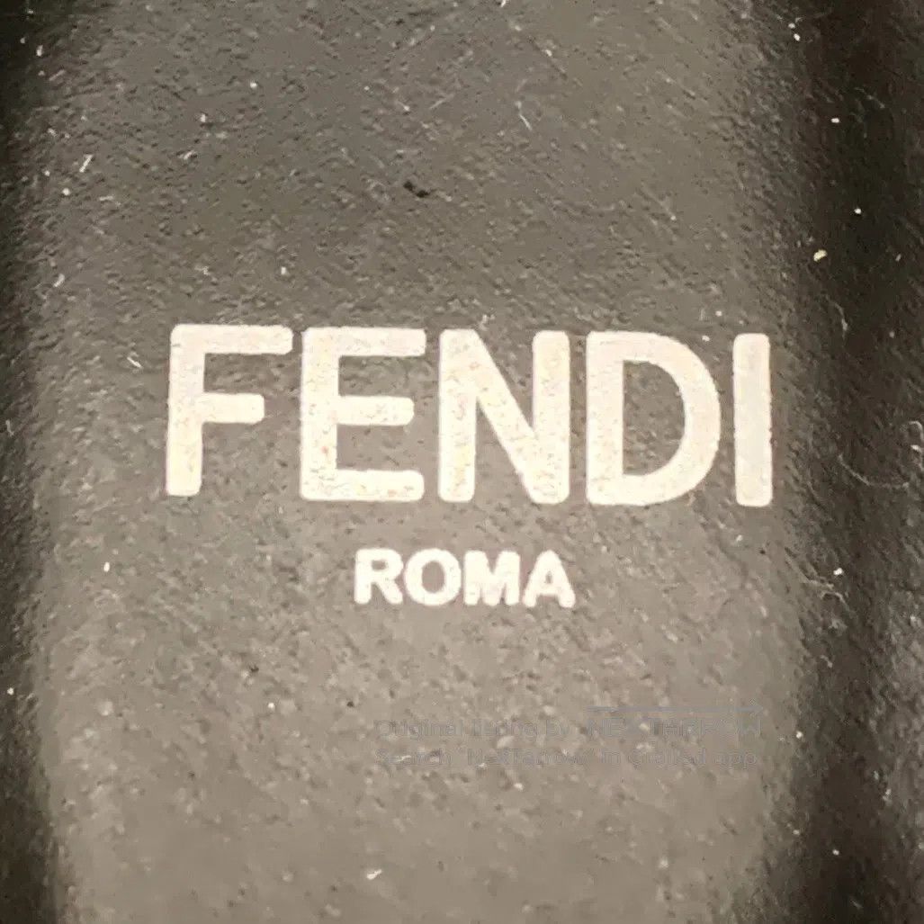 Fendi FENDI Black double F knit detail lace-up casual flat ankle Size US 5 / IT 35 - 6 Thumbnail