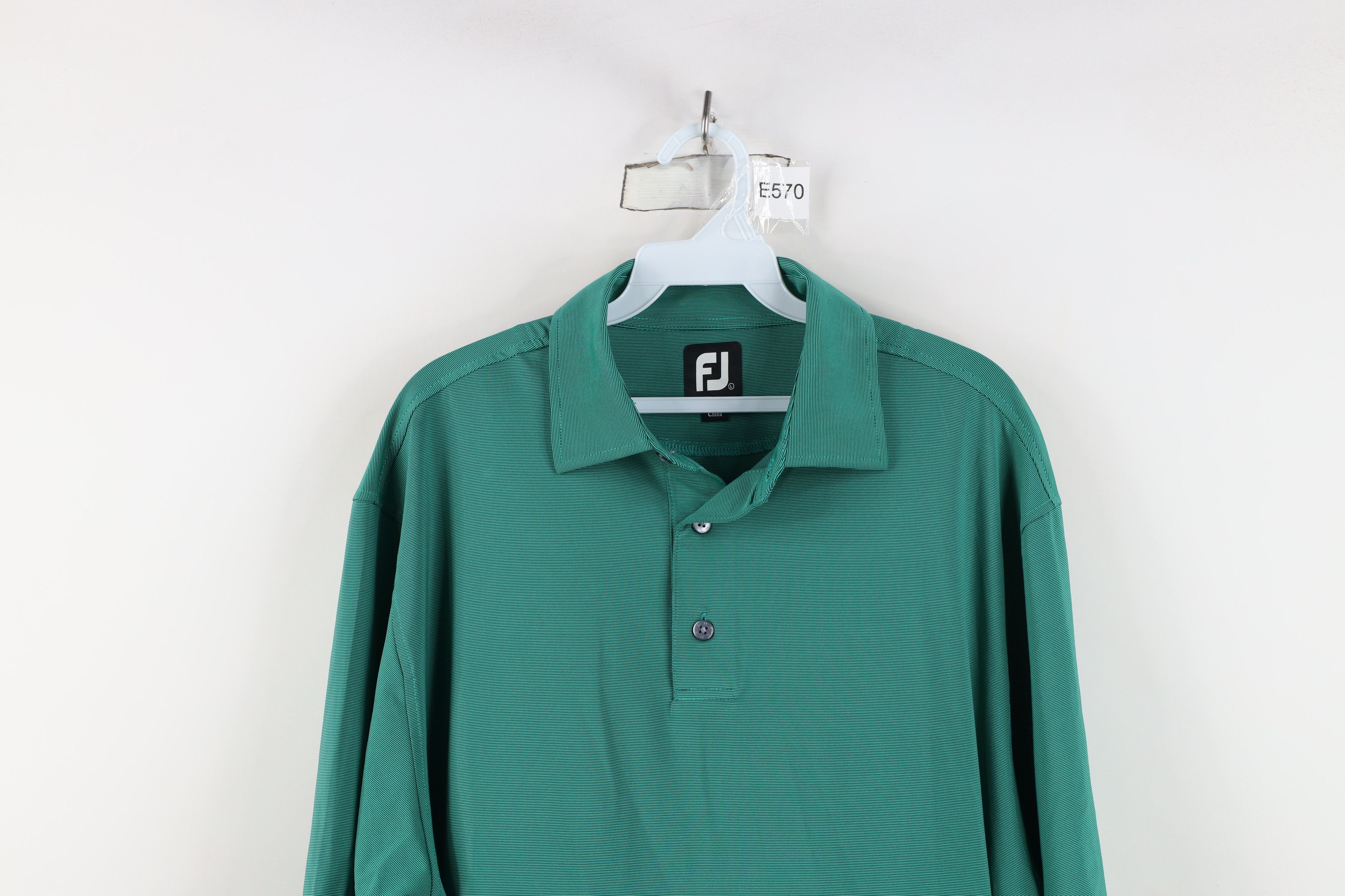 Footjoy FootJoy Stretch Short Sleeve Collared Golf Polo Shirt Green Size US L / EU 52-54 / 3 - 2 Thumbnail