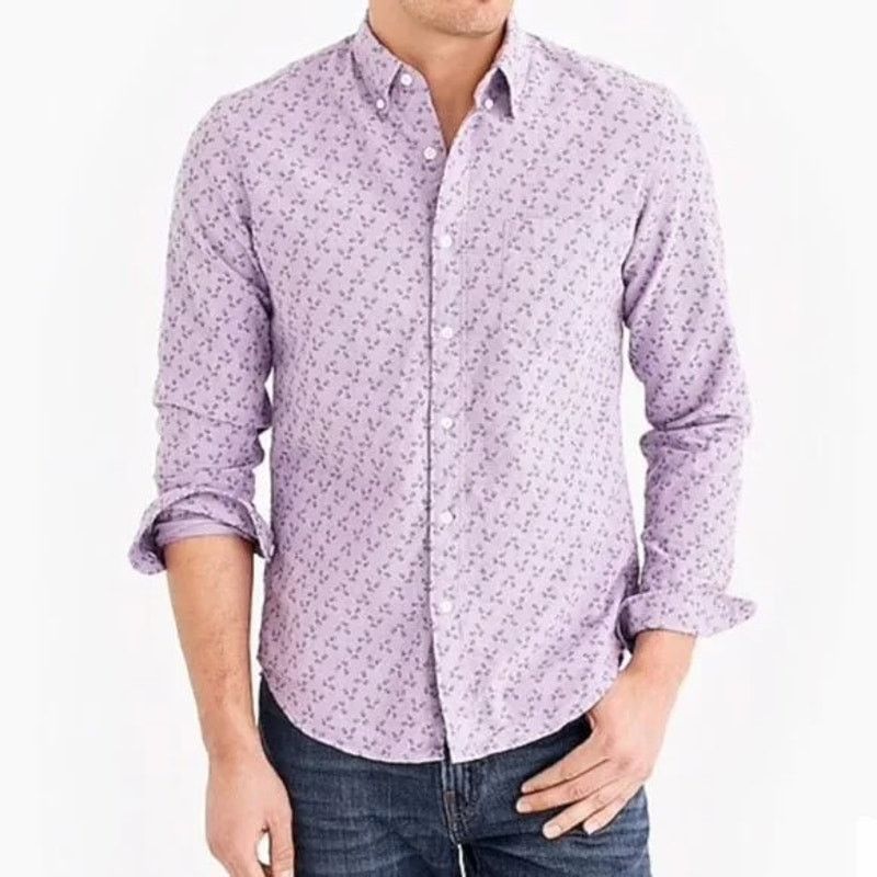 J.Crew J Crew Flex Oxford Floral Shirt Men L 16 - 16.5 Button Down Size US L / EU 52-54 / 3 - 1 Thumbnail