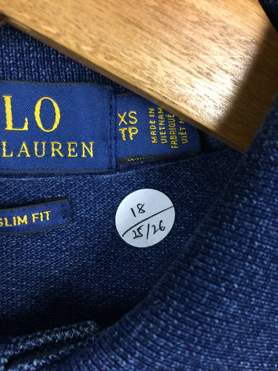 Polo Ralph Lauren Vtg Polo Ralph Lauren Indigo Blue Custom Slim Fit Polo Shirt Size US XS / EU 42 / 0 - 9 Thumbnail