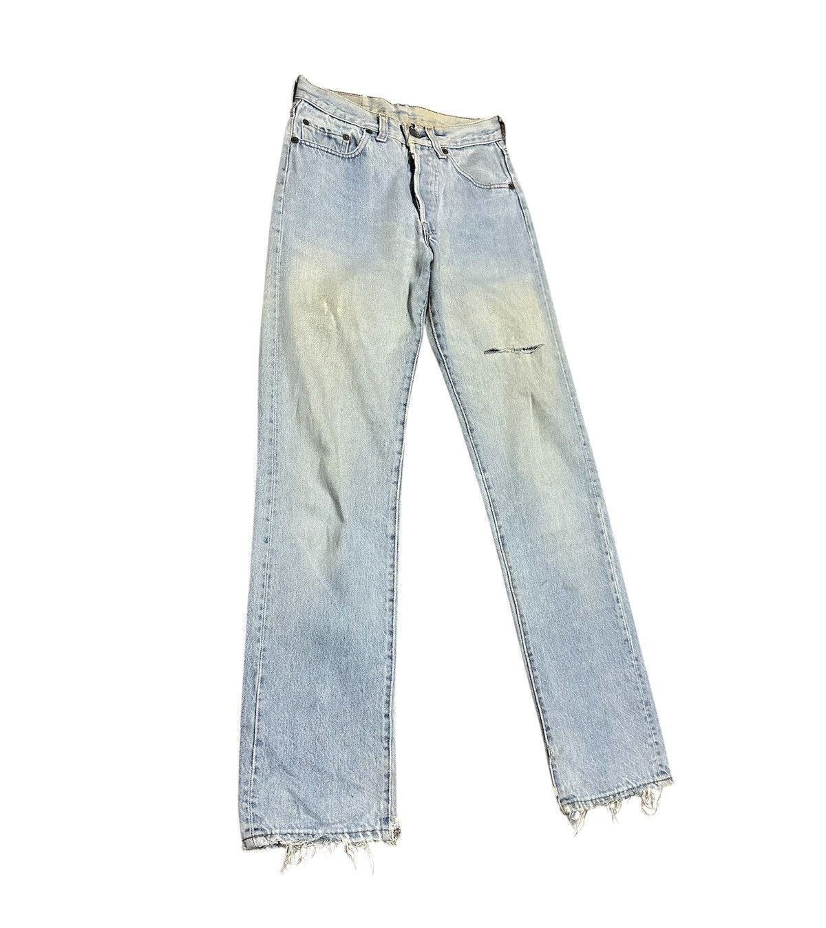 Levi's Vintage 80s Levis 501 Straight Leg Jeans Light wash Jeans Size US 26 / EU 42 - 2 Thumbnail