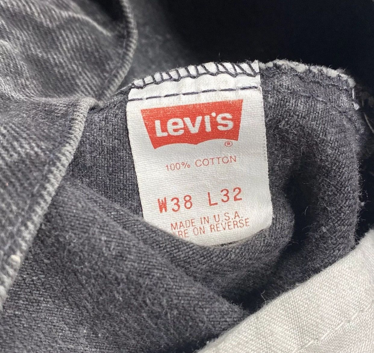 Levi's Vintage Levi 505 Black Denim Jeans USA 38X32 Actual 36X32 Size US 36 / EU 52 - 5 Thumbnail