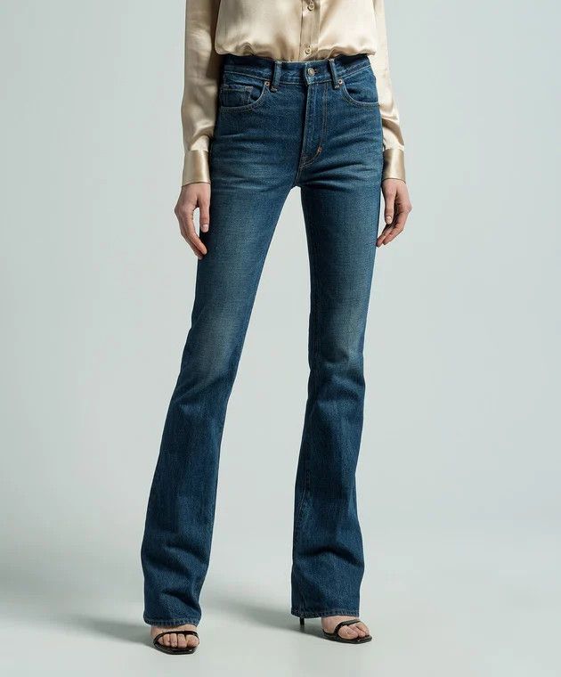 Tom Ford o1w1db10525 PAD115 Flare Jeans in Blue Size 30" / US 8 / IT 44 - 3 Thumbnail