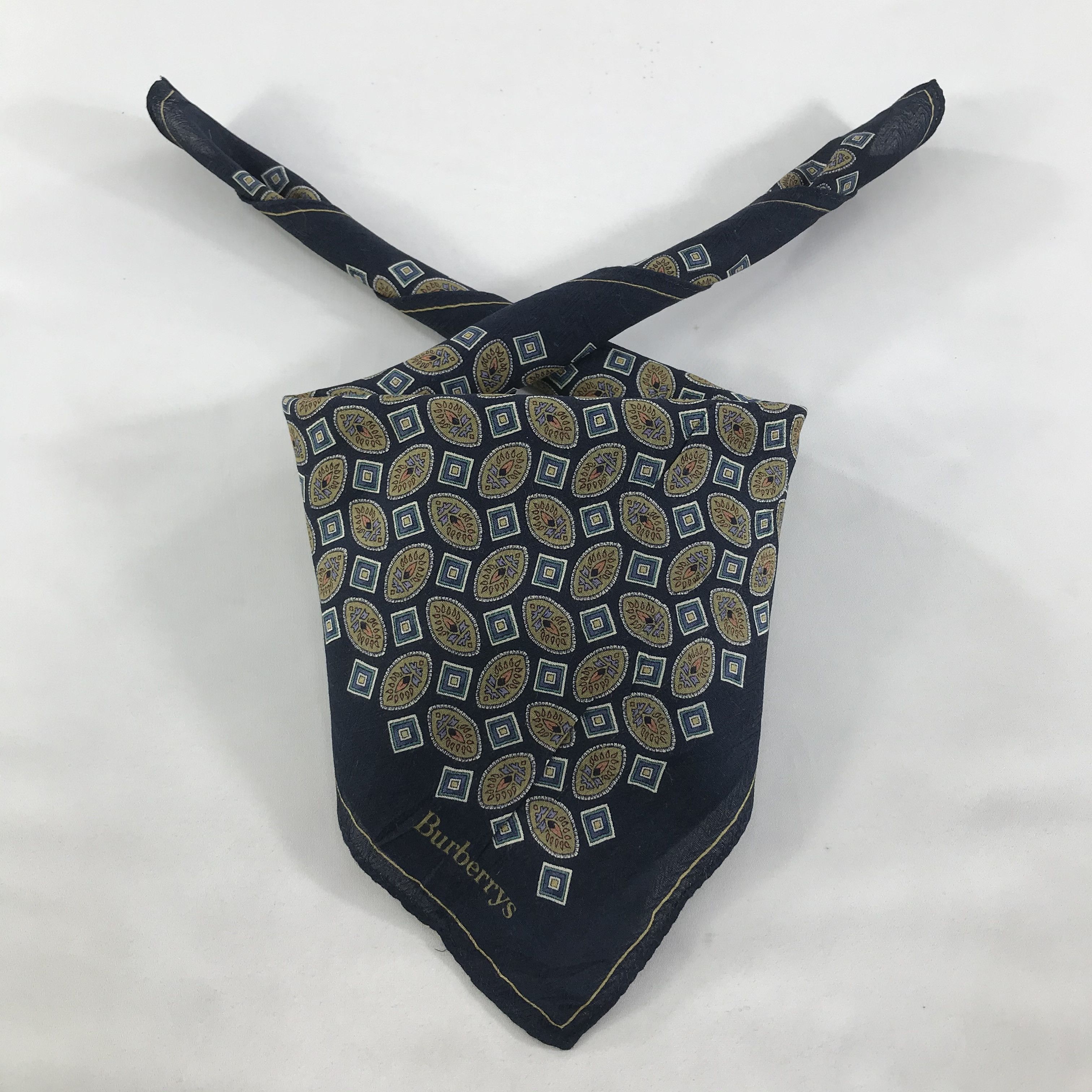 Burberry × Vintage Burberry Bandana / Handkerchief / Neckerchief - S1452 Size ONE SIZE - 3 Thumbnail