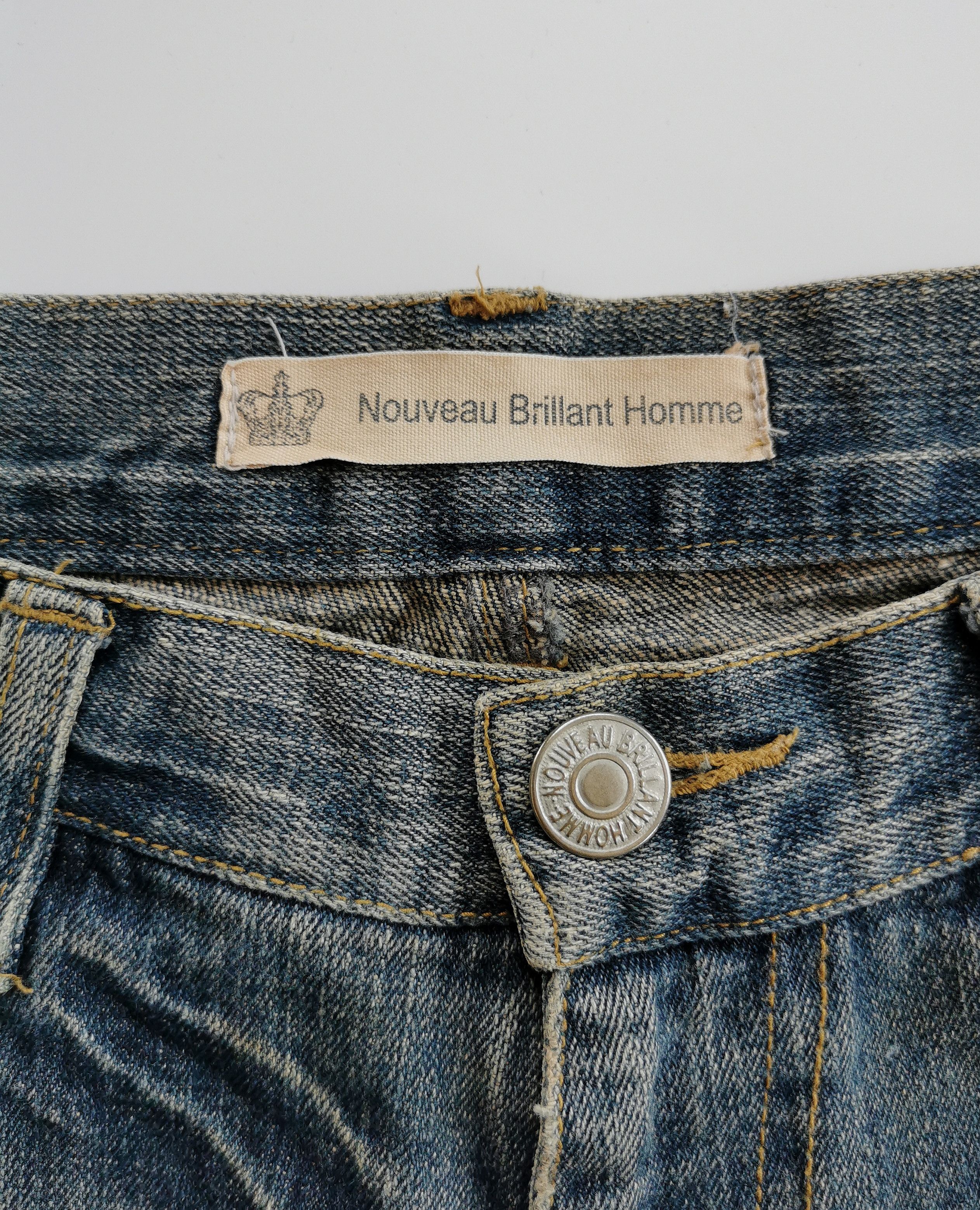 Kapital Nouveau Brillant Homme Patches Flare Denim Jeans 32x33 Size US 31 - 9 Thumbnail