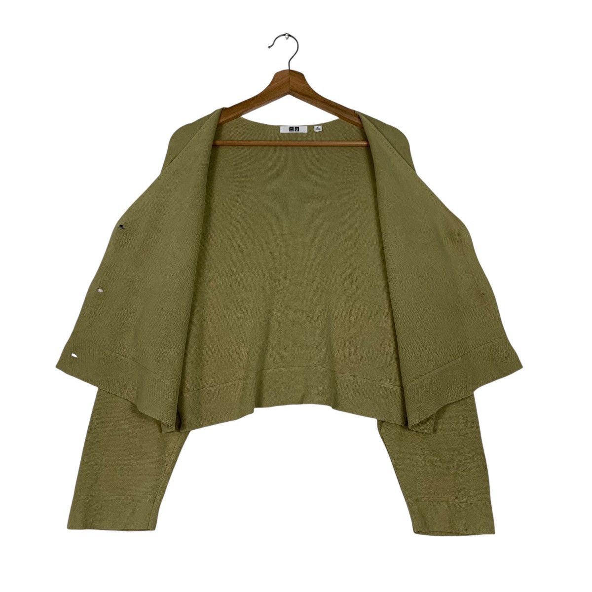 Uniqlo UNIQLO U Lemaire Green Cropped Cardigan #1187-C54 Size M / US 6-8 / IT 42-44 - 11 Thumbnail
