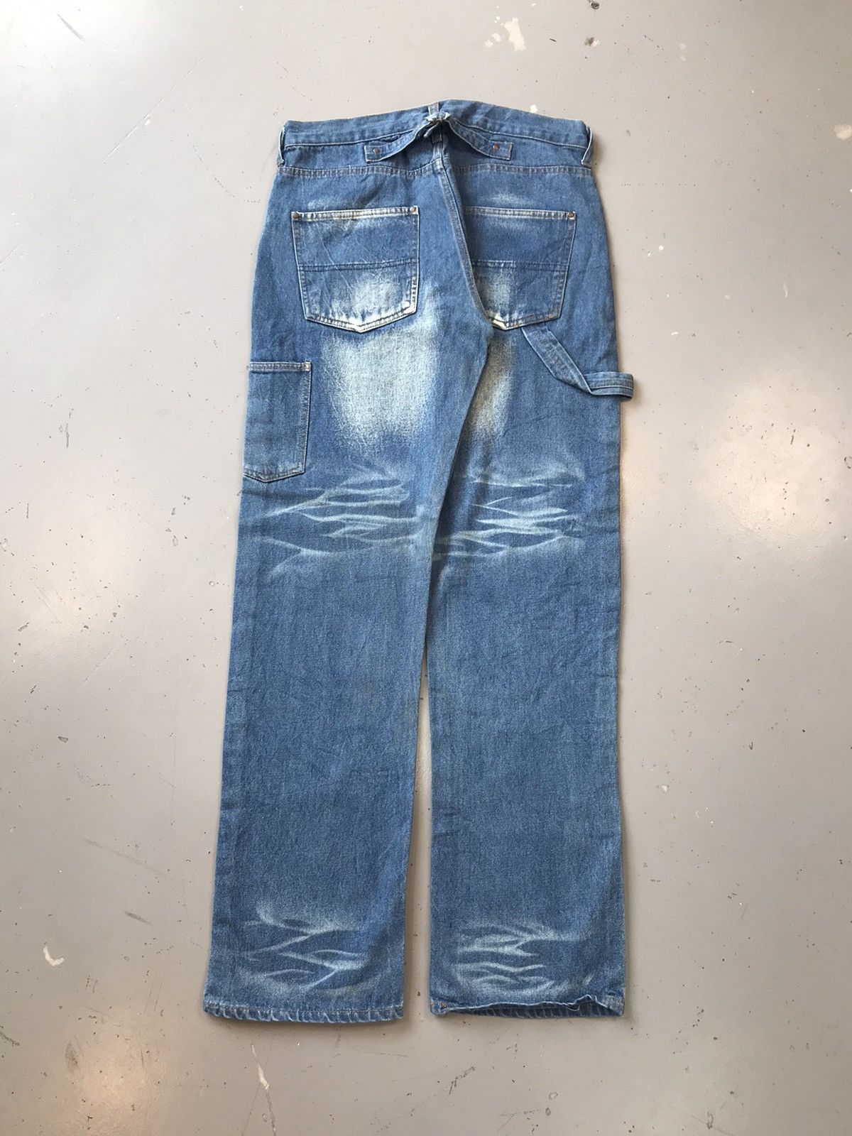 Japanese Brand × Vintage Vintage ape seagull star ⭐️ printed denim Size US 33 - 1 Thumbnail