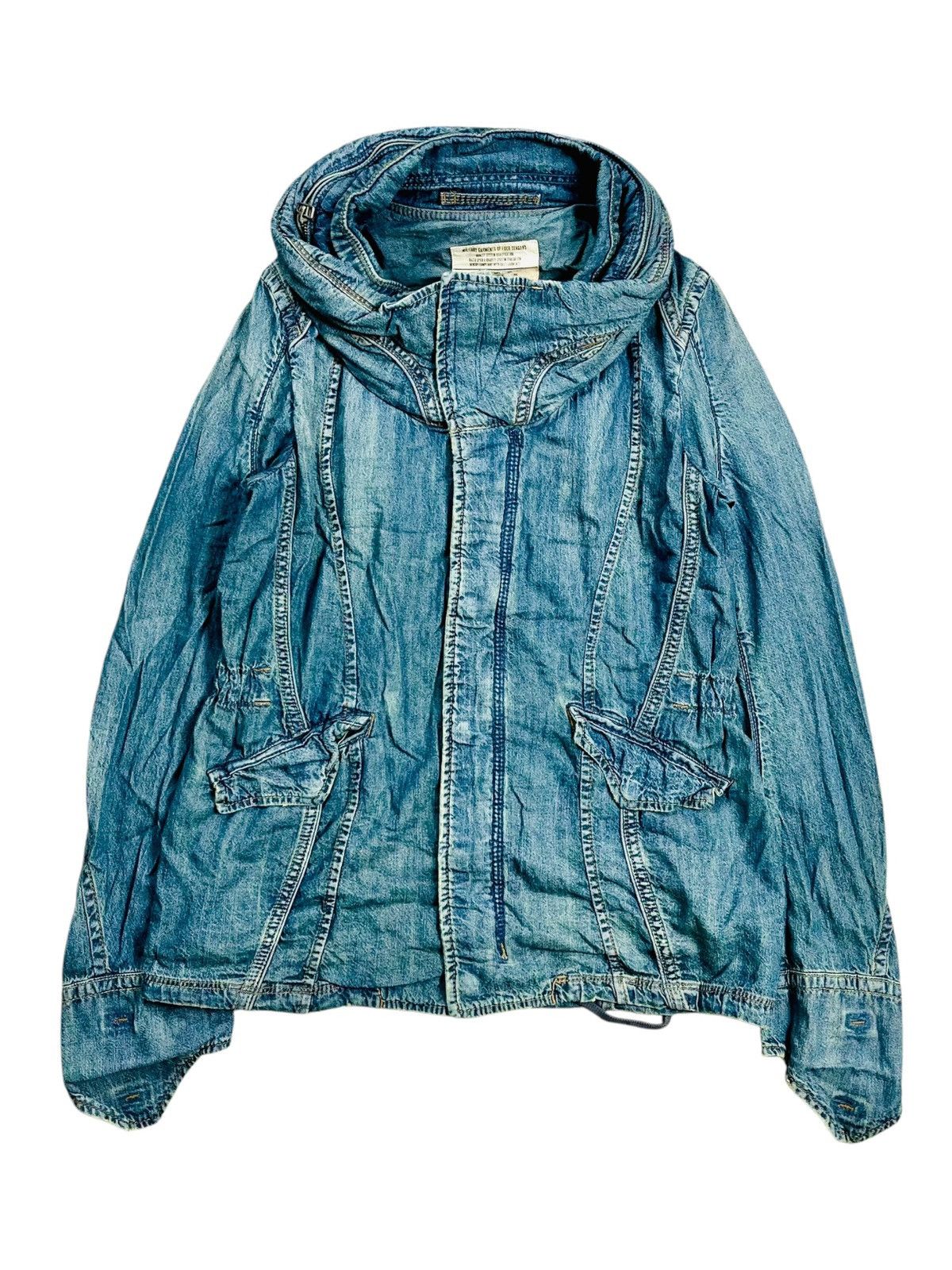 If Six Was Nine 2000s G.O.A - Cyber Apocalypse Bono Denim Jacket Size US M / EU 48-50 / 2 - 3 Thumbnail
