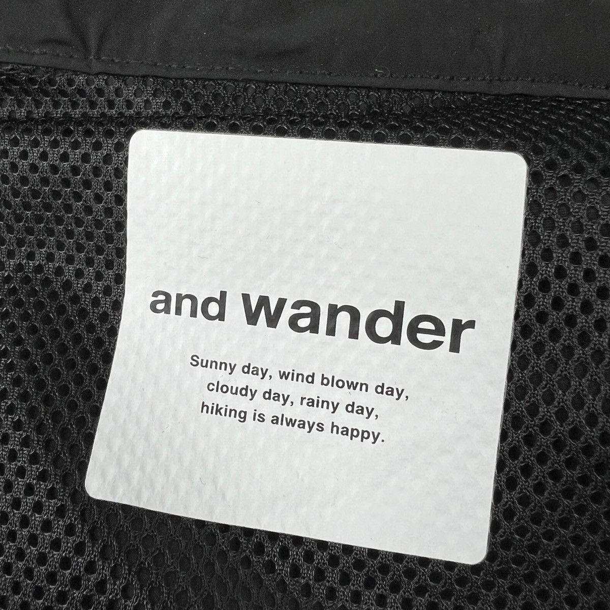And Wander and wander Water Repellent Black Jacket Size US L / EU 52-54 / 3 - 4 Thumbnail