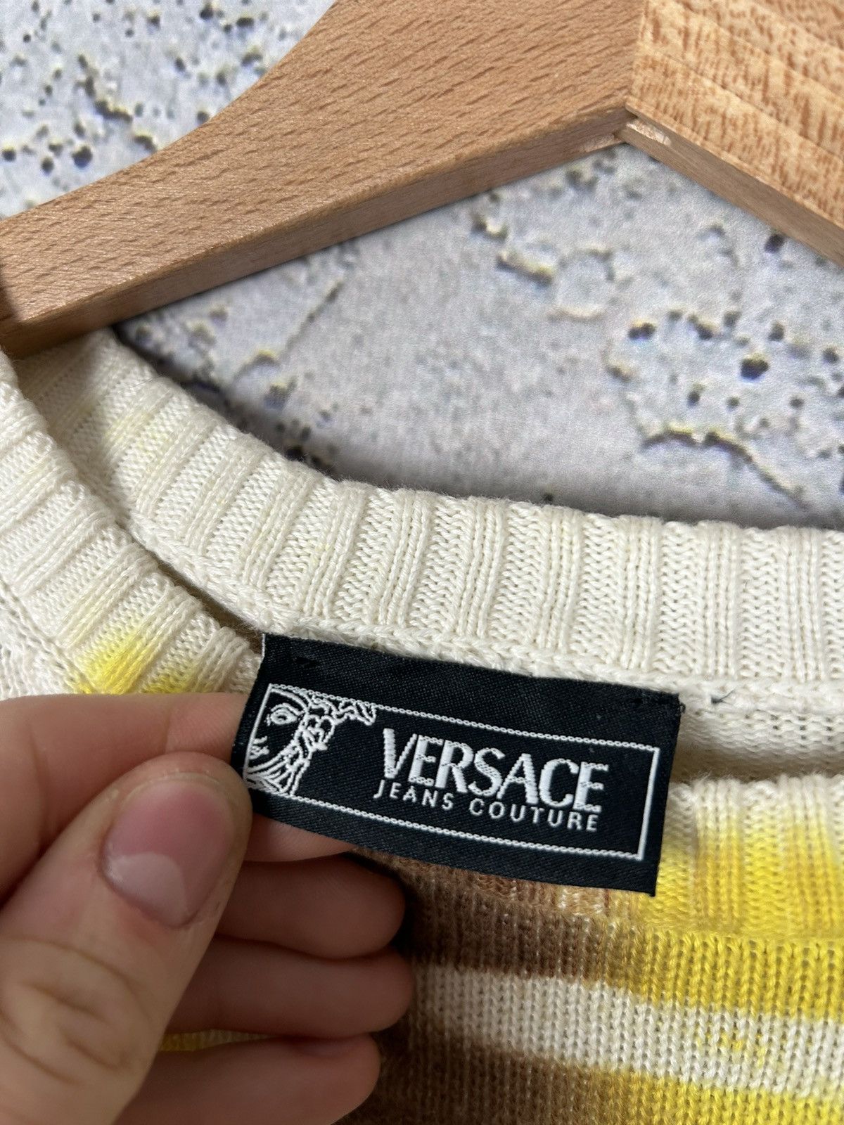 Versace Jeans Couture Vintage Versace Jeans Couture Logo Designer Sweater Rare Size US L / EU 52-54 / 3 - 4 Thumbnail