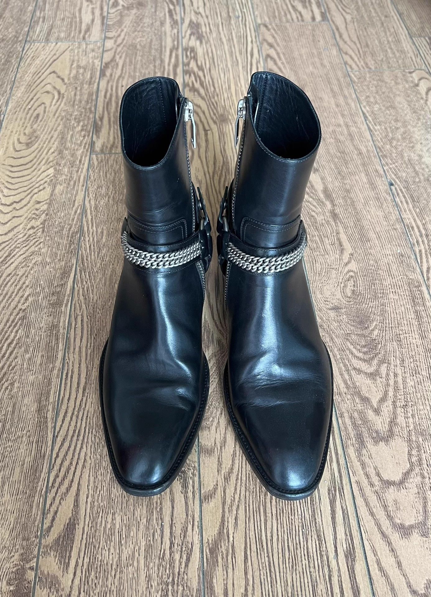 Saint Laurent Paris Saint Laurent Original Chain Boots (SLP) Size US 7 / EU 40 - 1 Thumbnail