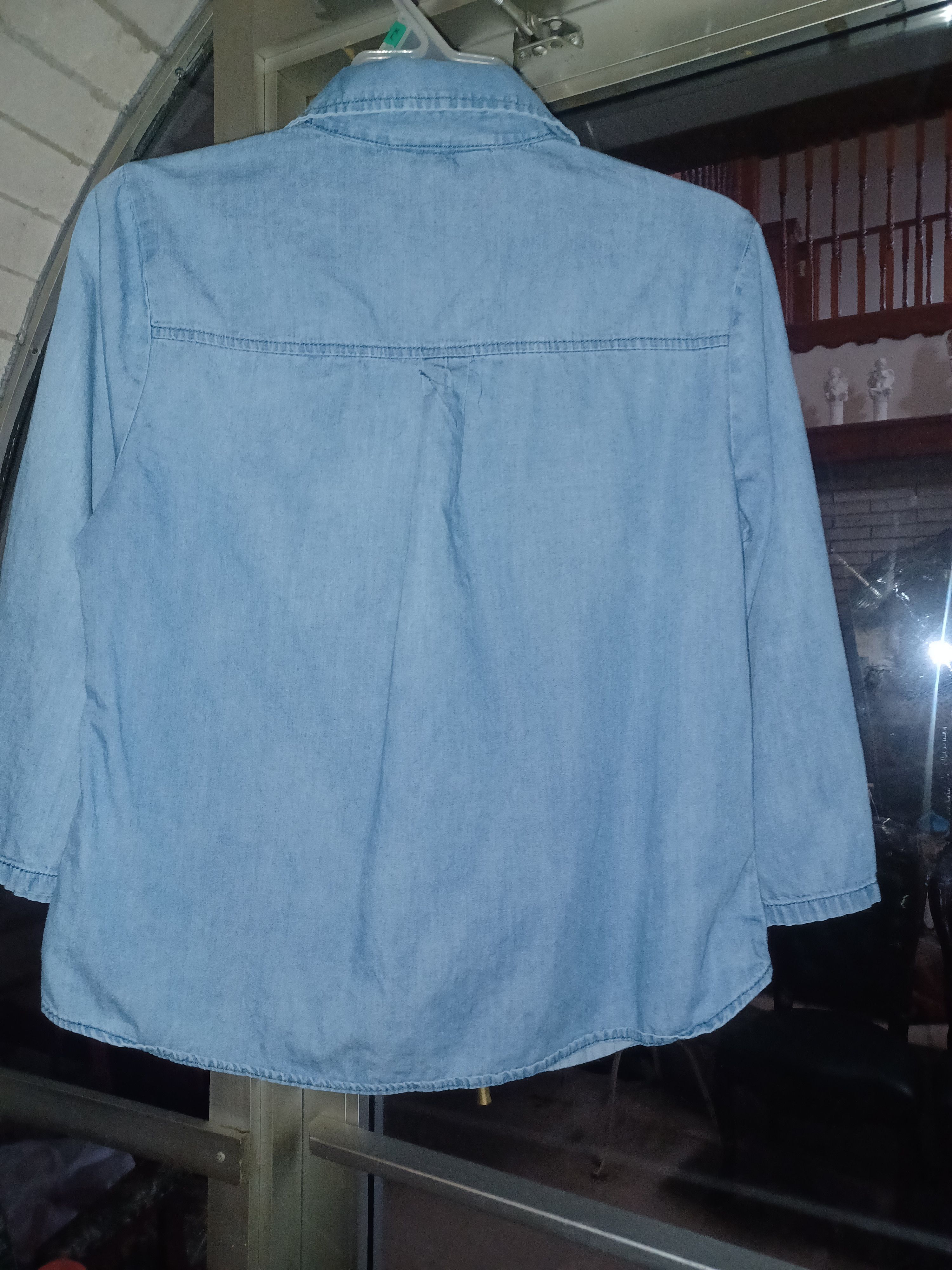 Other Speed Limit Women's Chambray Blouse Medium Blue Size M / US 6-8 / IT 42-44 - 2 Thumbnail