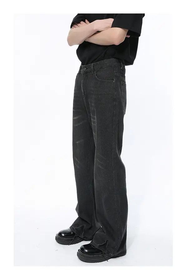 Japanese Brand Nozomi x Sara Vintage Black Loose Washed Bootcut Jeans Size US 32 / EU 48 - 2 Thumbnail