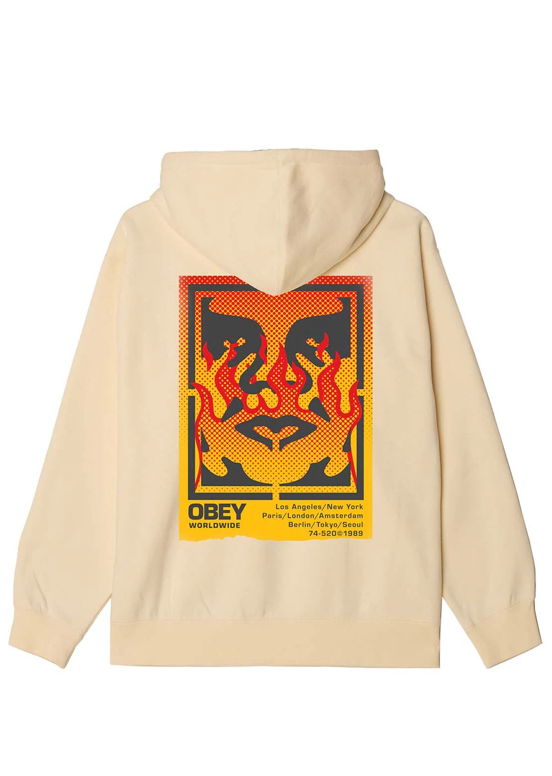 Obey OBEY Stencil Flame Hoodie XL Size US XL / EU 56 / 4 - 1 Thumbnail