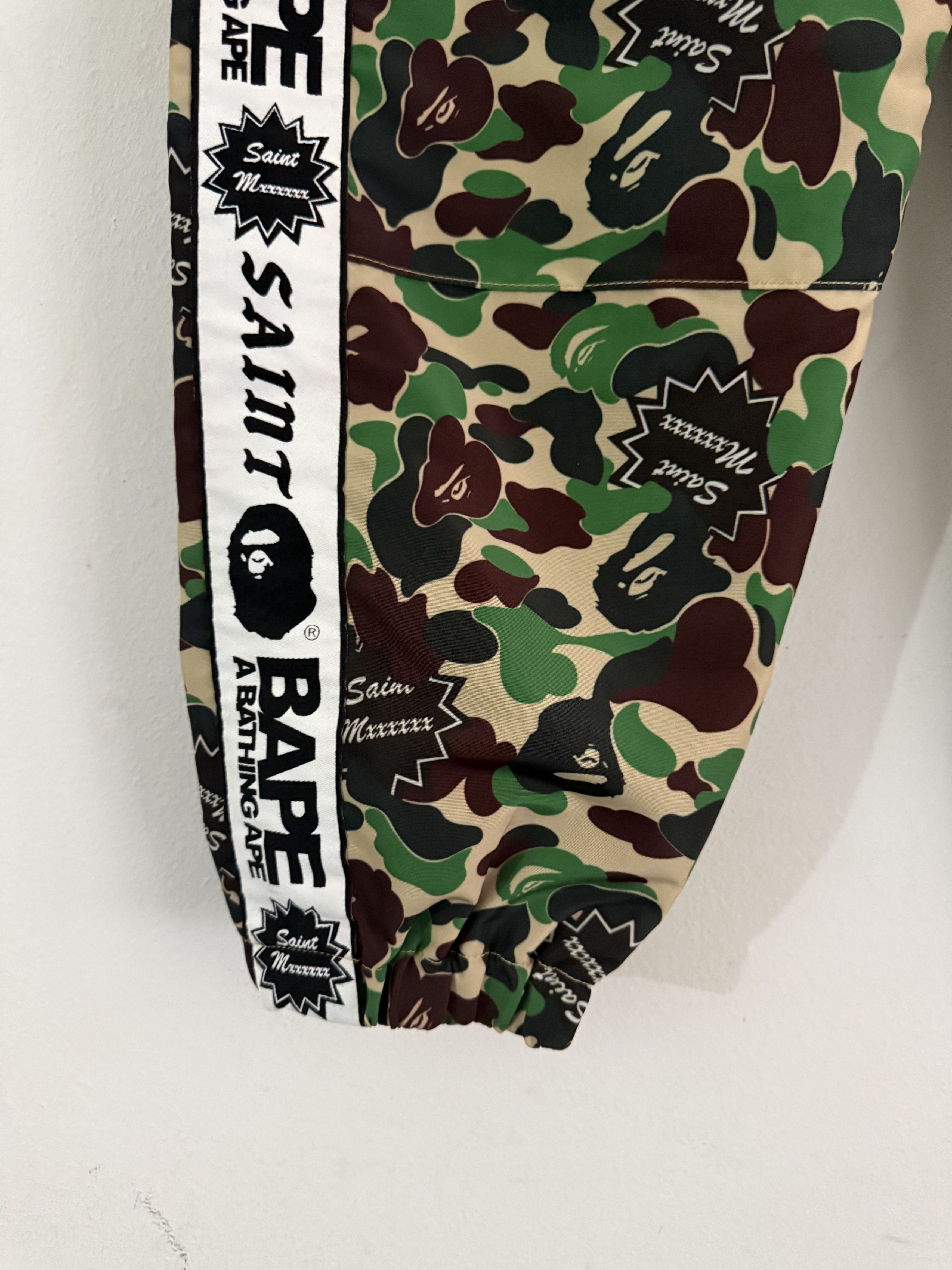 Bape × Saint Michael A BATHING APEx SAINT Mxxxxxx STAPE Track Pants Camo Size US 31 - 4 Thumbnail