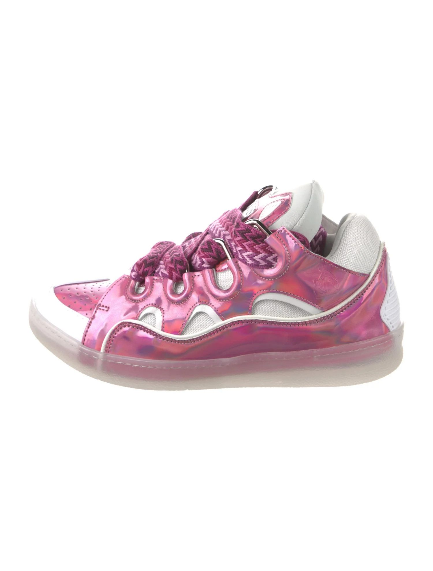 Lanvin o1w1db11124 Patent Leather Sneakers in Pink/White Size US 10 / IT 40 - 1 Thumbnail