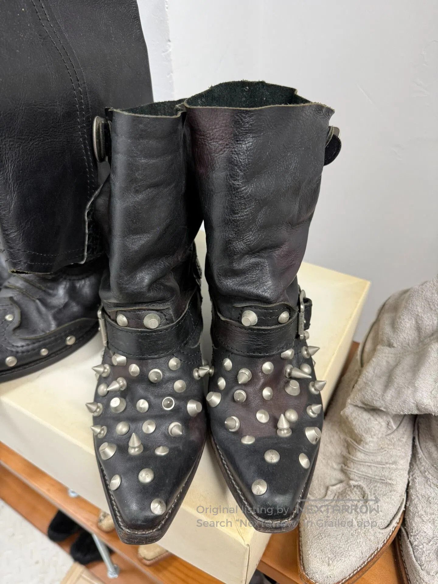 Junya Watanabe Junya Watanabe 06AW Distressed Studded Boots. Size US 6 / IT 36 - 2 Thumbnail