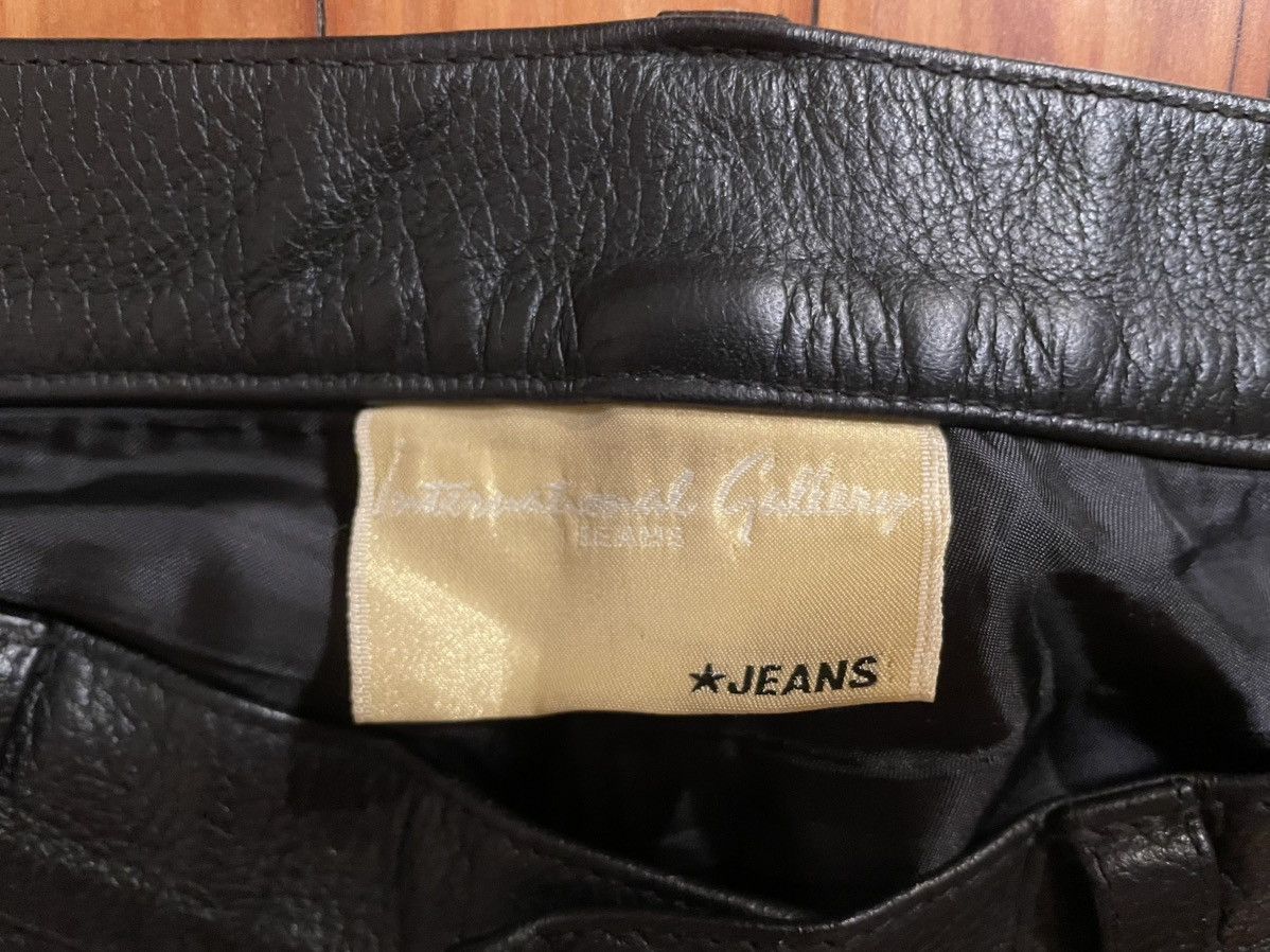 Beams Plus International Gallery Beams Leather Biker Pants Size US 34 / EU 50 - 3 Thumbnail
