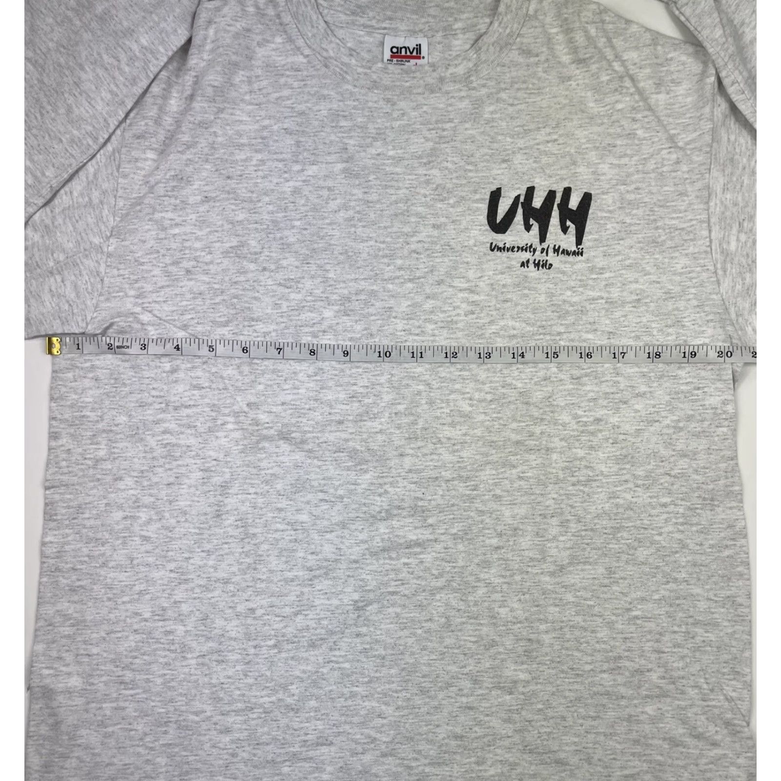 Anvil VINTAGE Hawaii University Shirt Anvil Graphic Tee L Men's 1980s Gray Short Sleeve Hawaii Decade 80s USA Original Size US L / EU 52-54 / 3 - 4 Thumbnail