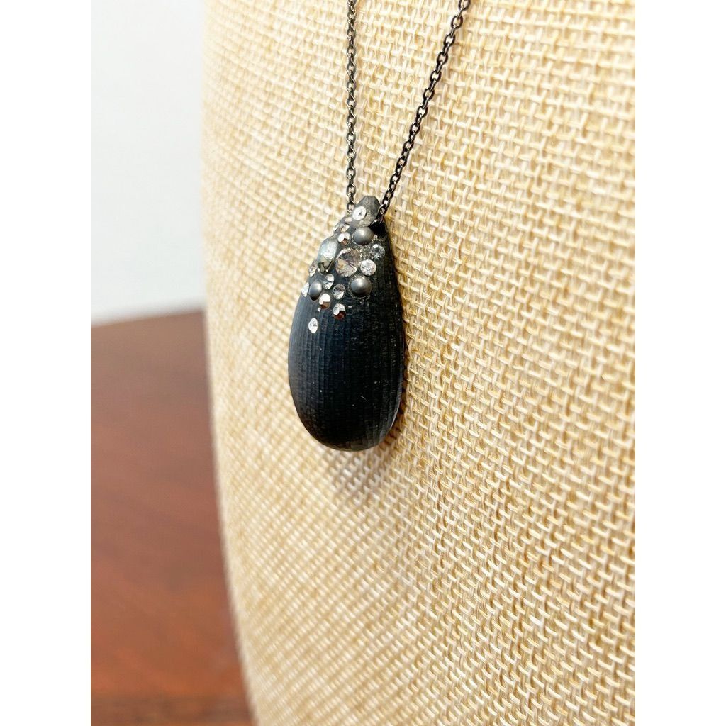 Alexis Bittar Alexis Bittar Encrusted Lucite Teardrop Pendant Necklace in Size ONE SIZE - 3 Thumbnail