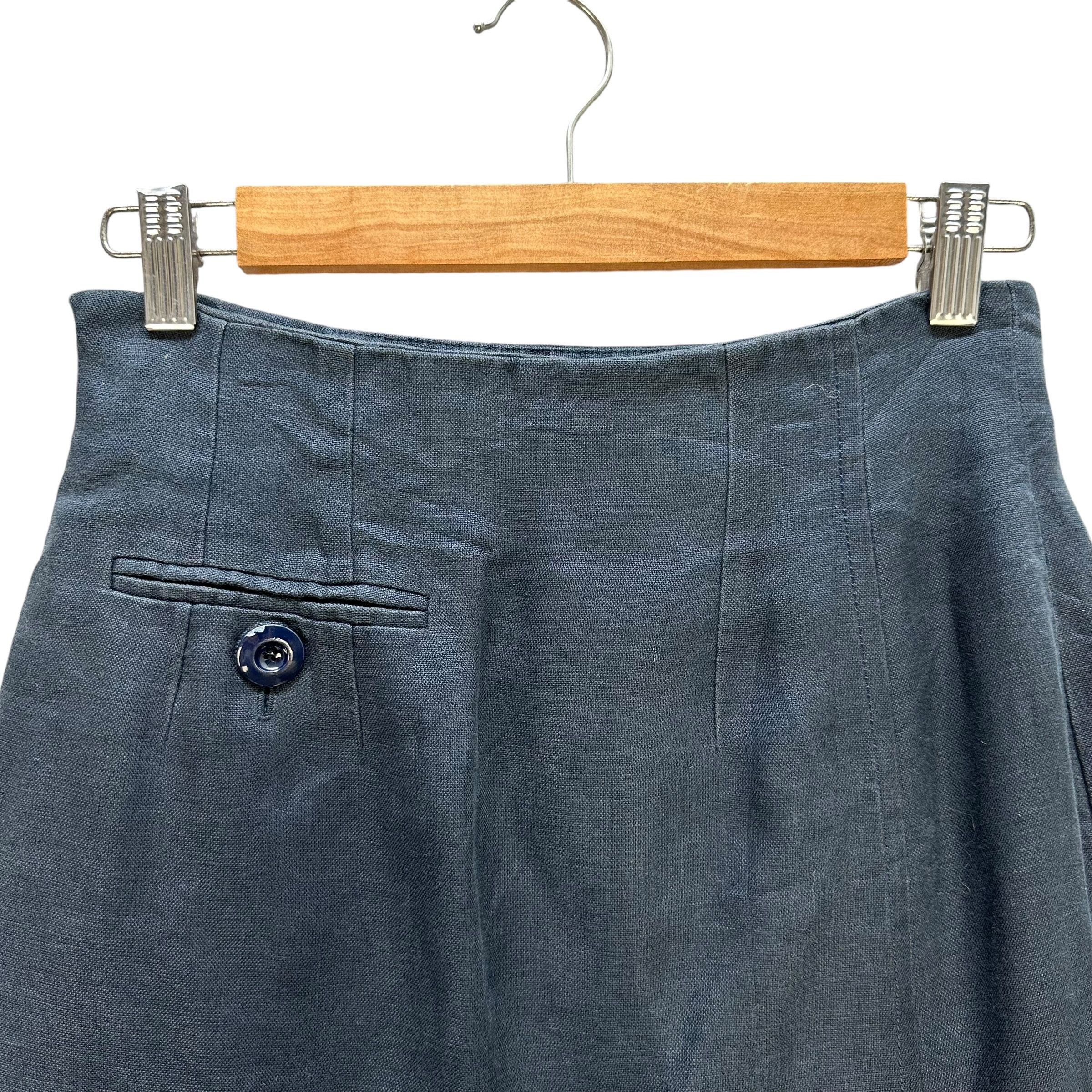 Christian Dior Monsieur Vintage 90’s CHRISTIAN DIOR BOUTIQUE Linen Skirt #A68-1640 Size 26" / US 2 / IT 38 - 11 Thumbnail