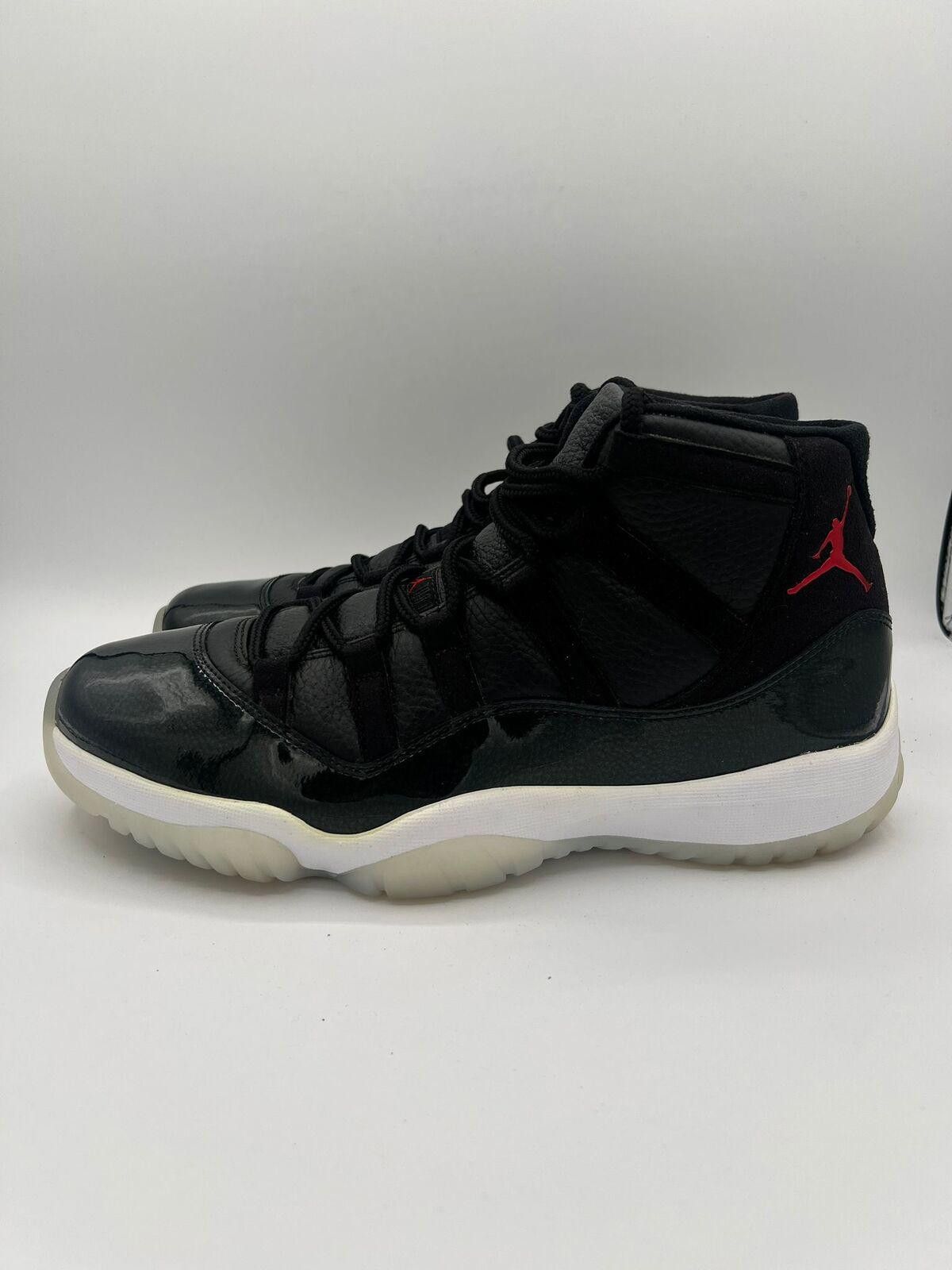 Jordan Brand Air Jordan 11 Retro 72-10 Men's 378037-002 Black/White Size US 11 / EU 44 - 5 Thumbnail
