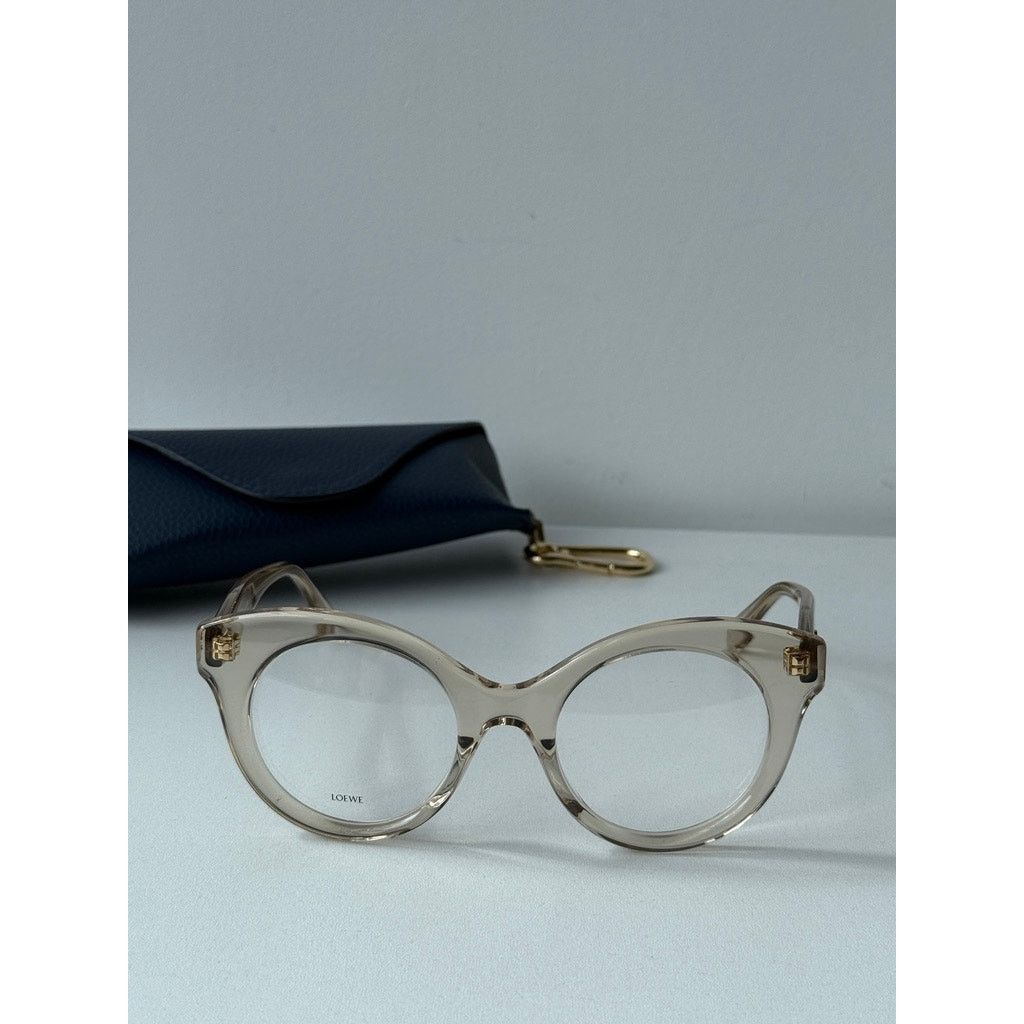 Loewe NEW Loewe LW50074I Rounded Transparent Eyeglasses Frames Size ONE SIZE - 6 Thumbnail