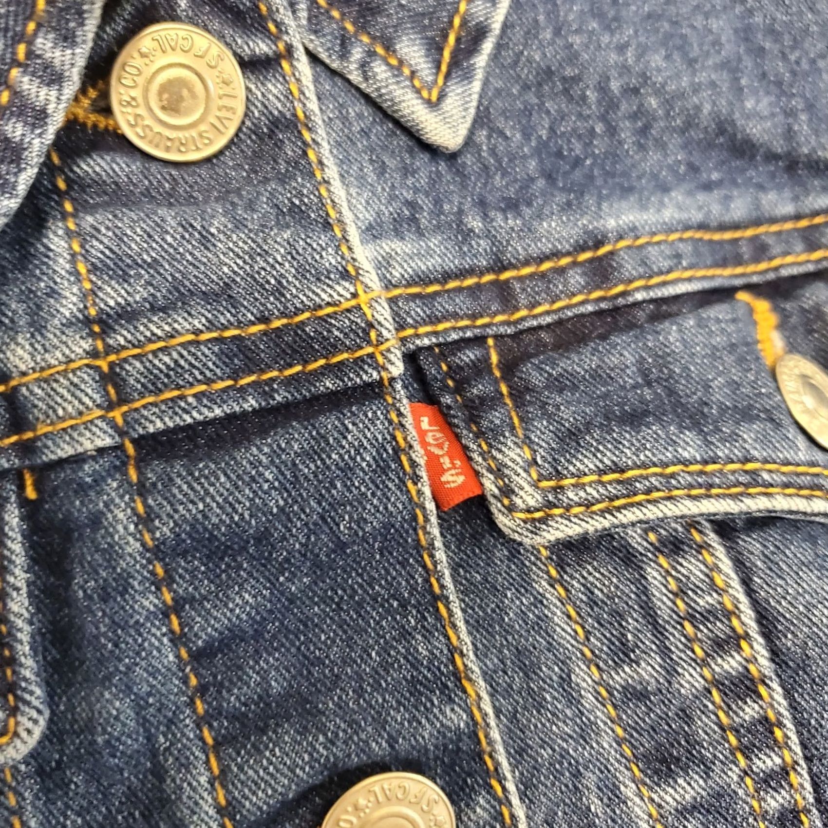 Levi's Levi's Jacket Womens Large Dark Blue Button Front Stretch Cotton Casual Classic Size L / US 10 / IT 46 - 4 Thumbnail