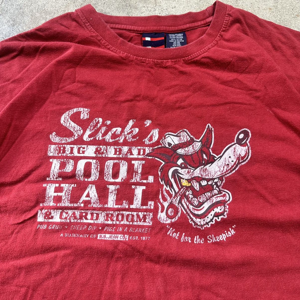 Bugle Boy Vintage 90s Y2K Red Bugle Boy Jeans Pool Hall Shirt Size XL Size US XL / EU 56 / 4 - 2 Thumbnail