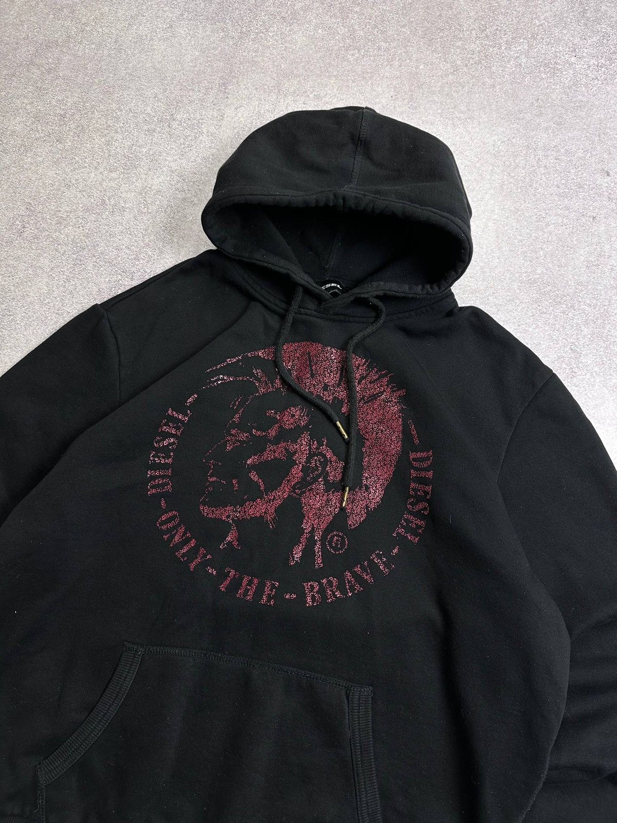 Diesel Vintage Diesel Big Logo Boxy Hoodie L Rare Opium Size US L / EU 52-54 / 3 - 3 Thumbnail