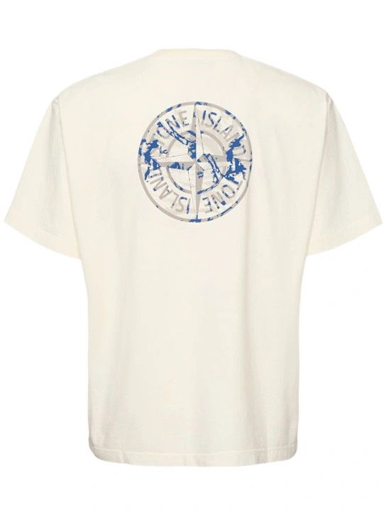 Stone Island o1lsvrm0425 Cotton T-Shirt in Ivory Size US XL / EU 56 / 4 - 1 Thumbnail