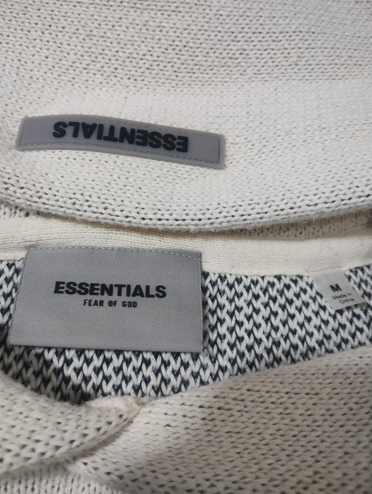 Essentials Fear of God Essentials Knit Hoodie Cream / Oatmeal Size M Size US L / EU 52-54 / 3 - 3 Thumbnail