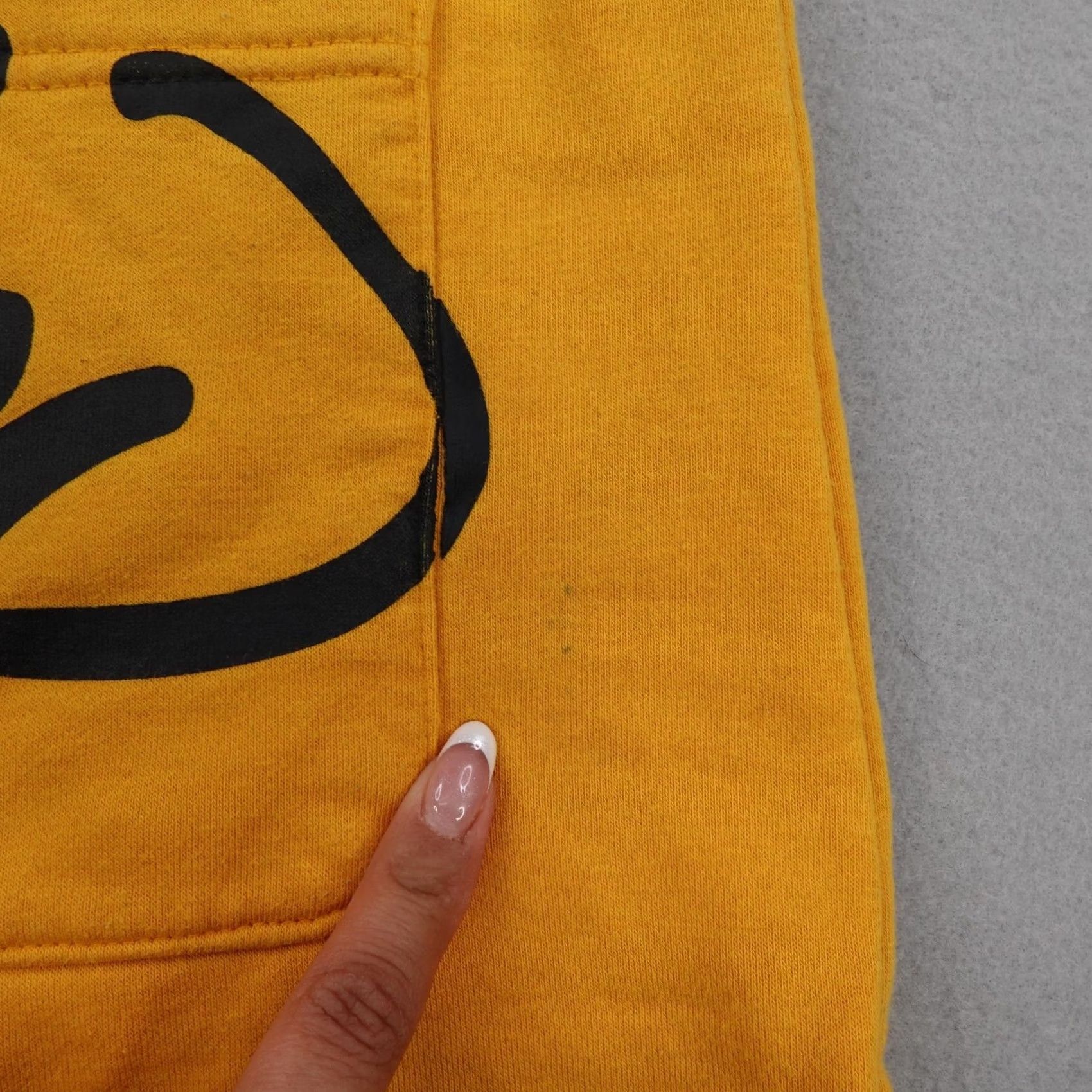 Ed Hardy Ed Hardy Mens XL Yellow Sweats Joggers Y2K Panther Cat Fleece Cutoff Gym Size US 36 / EU 52 - 5 Thumbnail