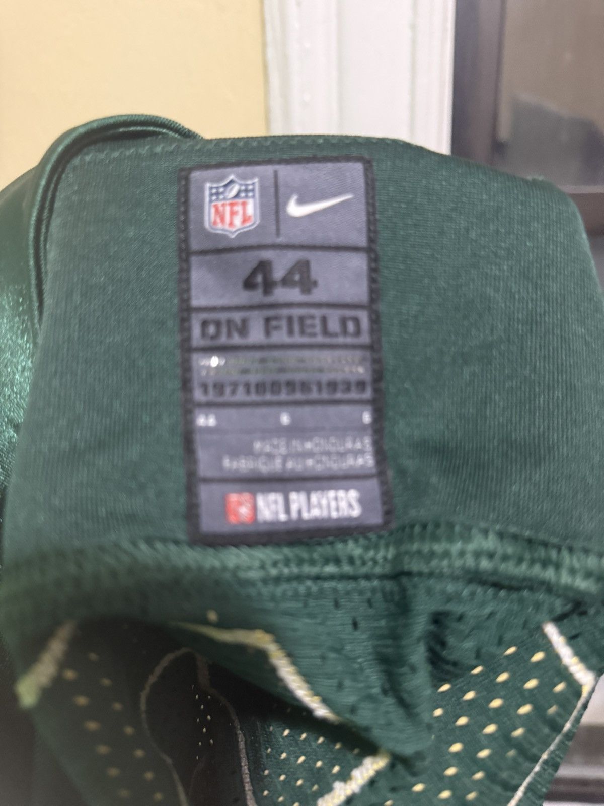 NFL Size 44 Aaron Rodgers GreenBay Packers NikeVaporElite Jersey Size US L / EU 52-54 / 3 - 8 Thumbnail