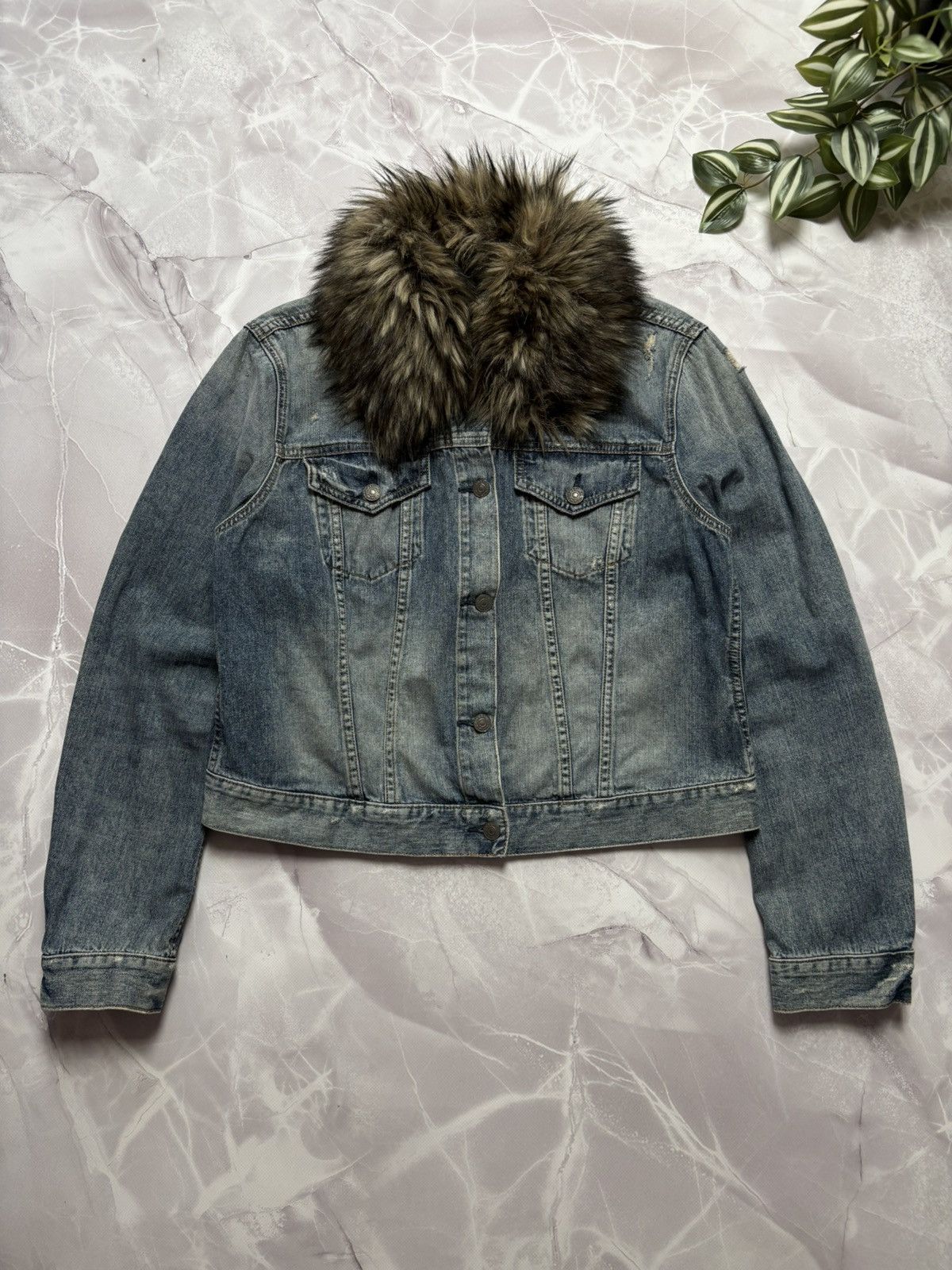 Denim & Supply Ralph Lauren × If Six Was Nine × Ralph Lauren Denim & Supply Ralph Lauren Jacket Faux Fur Collar Women XL Size XL / US 12-14 / IT 48-50 - 1 Thumbnail
