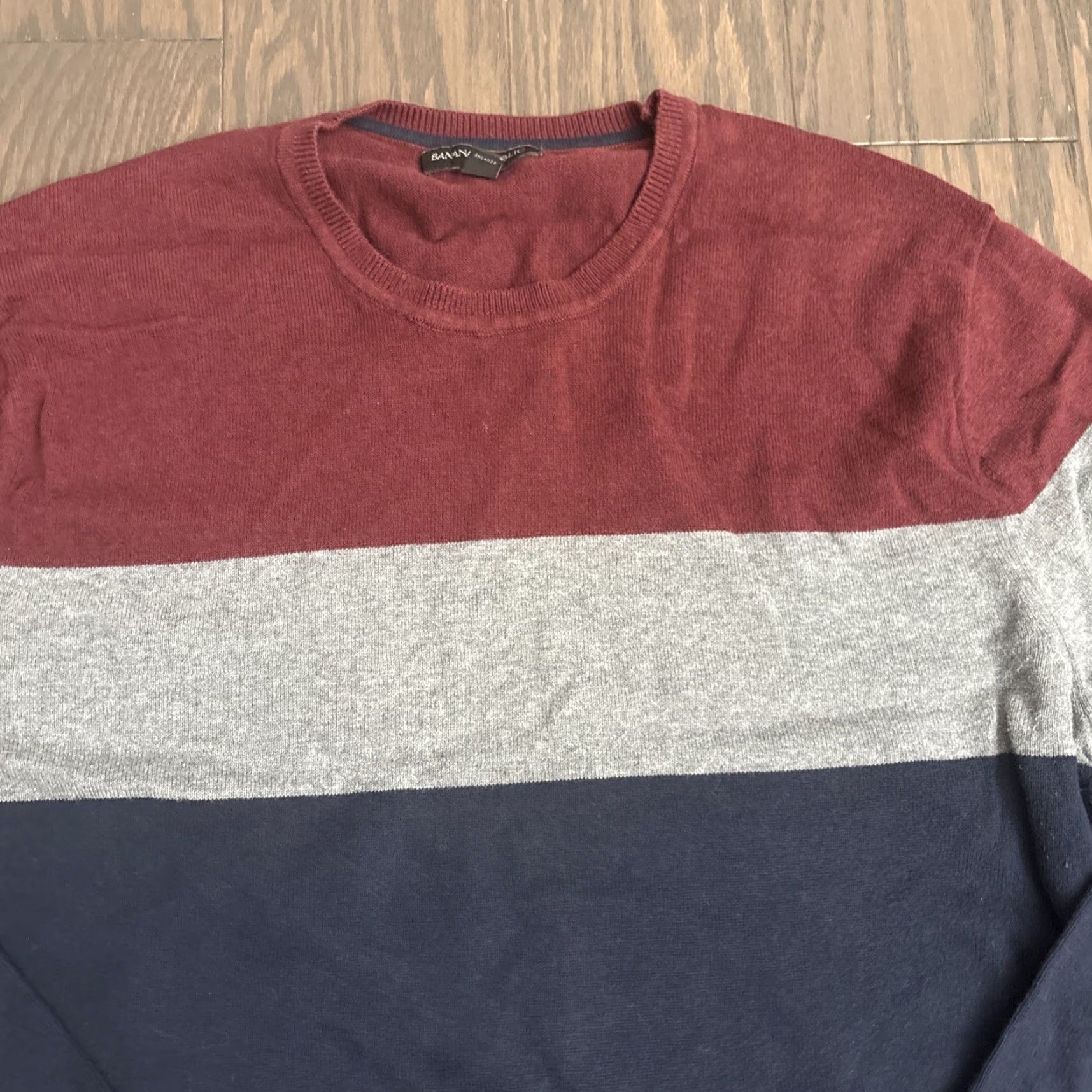 Banana Republic Banana Republic Sweater Mens Cotton Crewneck Pullover Colorblock Medium M Blue Size US M / EU 48-50 / 2 - 7 Thumbnail