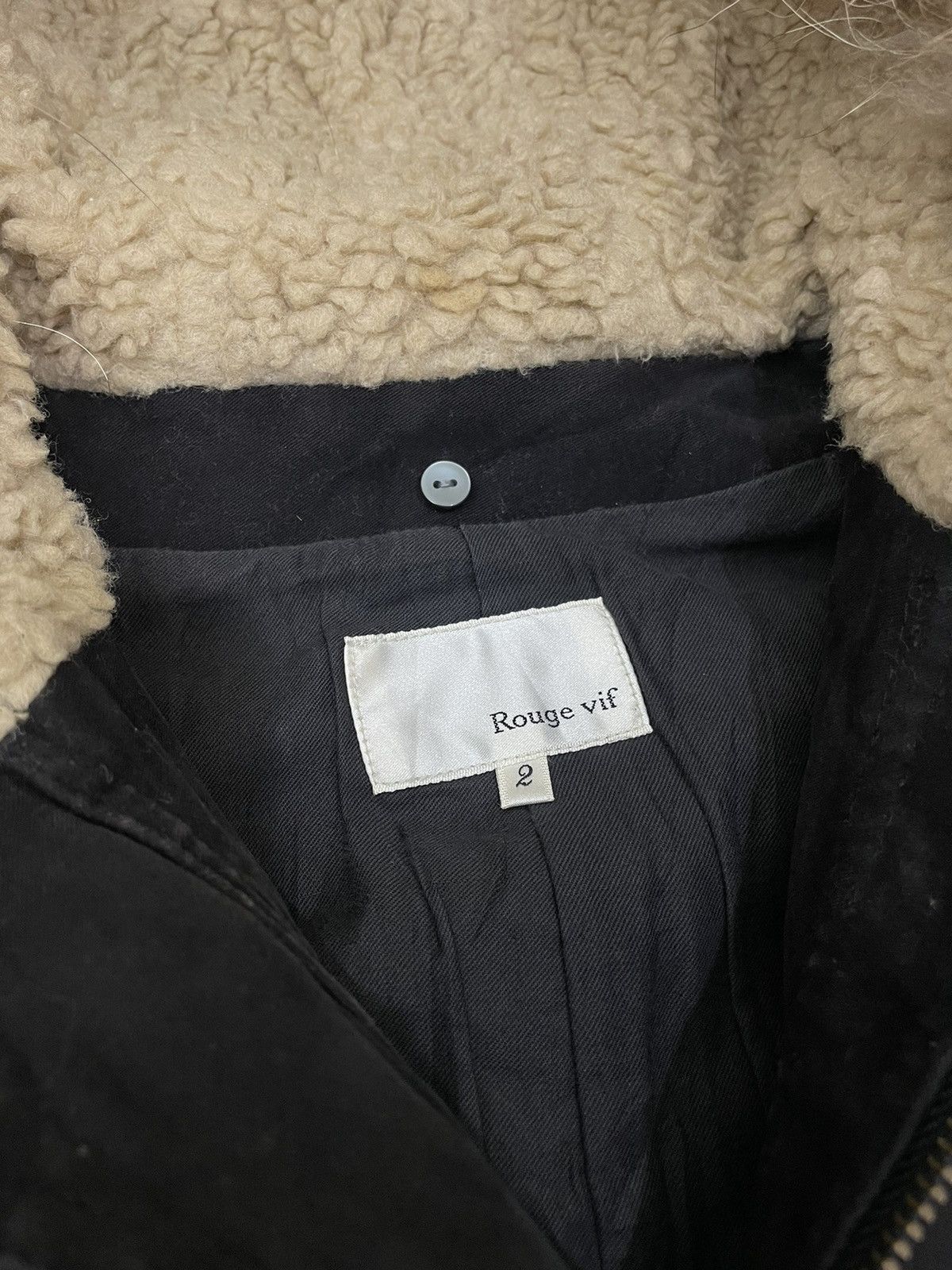 If Six Was Nine 2000s rouge vif Japan faurfuxfur jacket Black Opium style Size US S / EU 44-46 / 1 - 5 Thumbnail