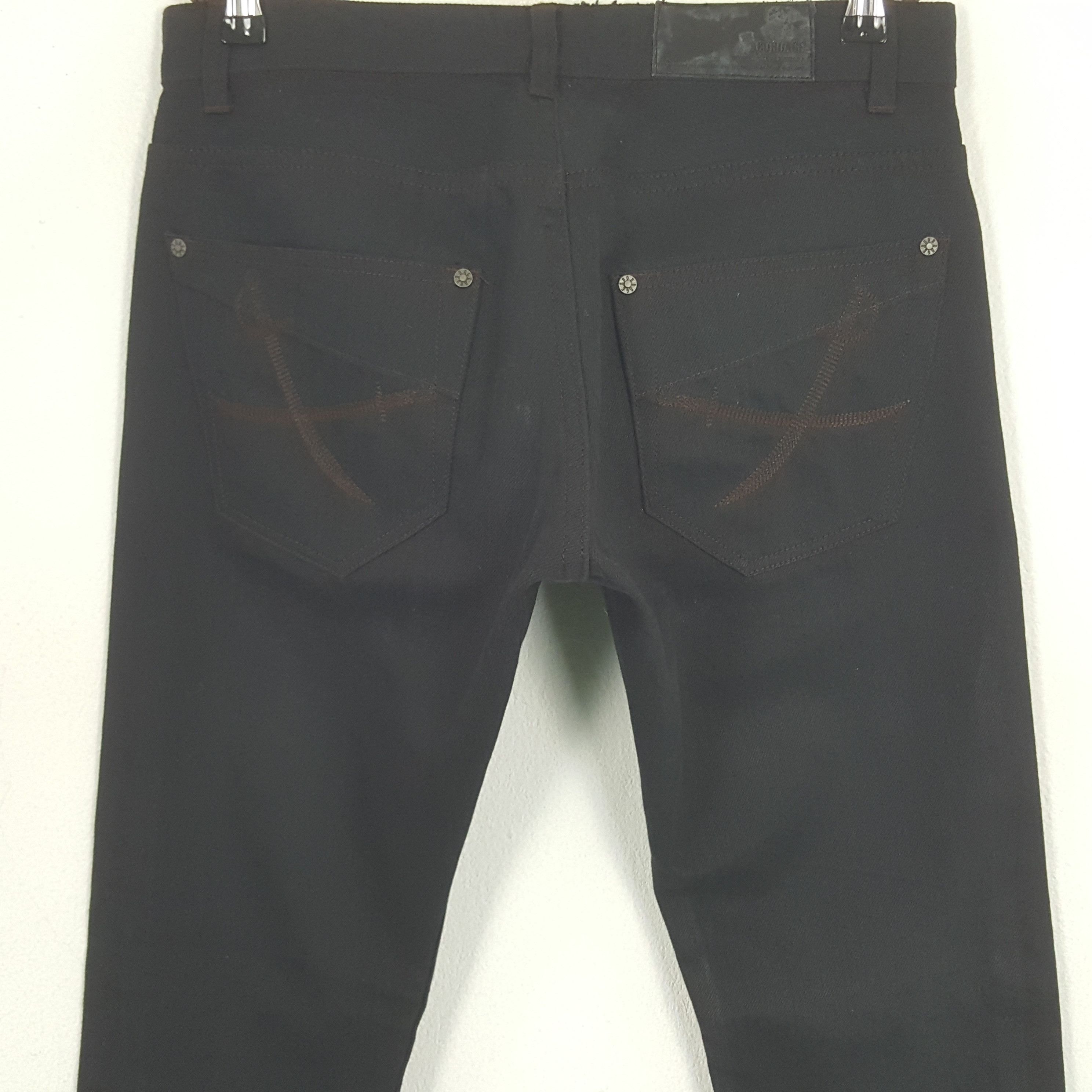 Vintage Vintage Abordage Skull Streetwear Black Jeans Size US 30 / EU 46 - 5 Thumbnail