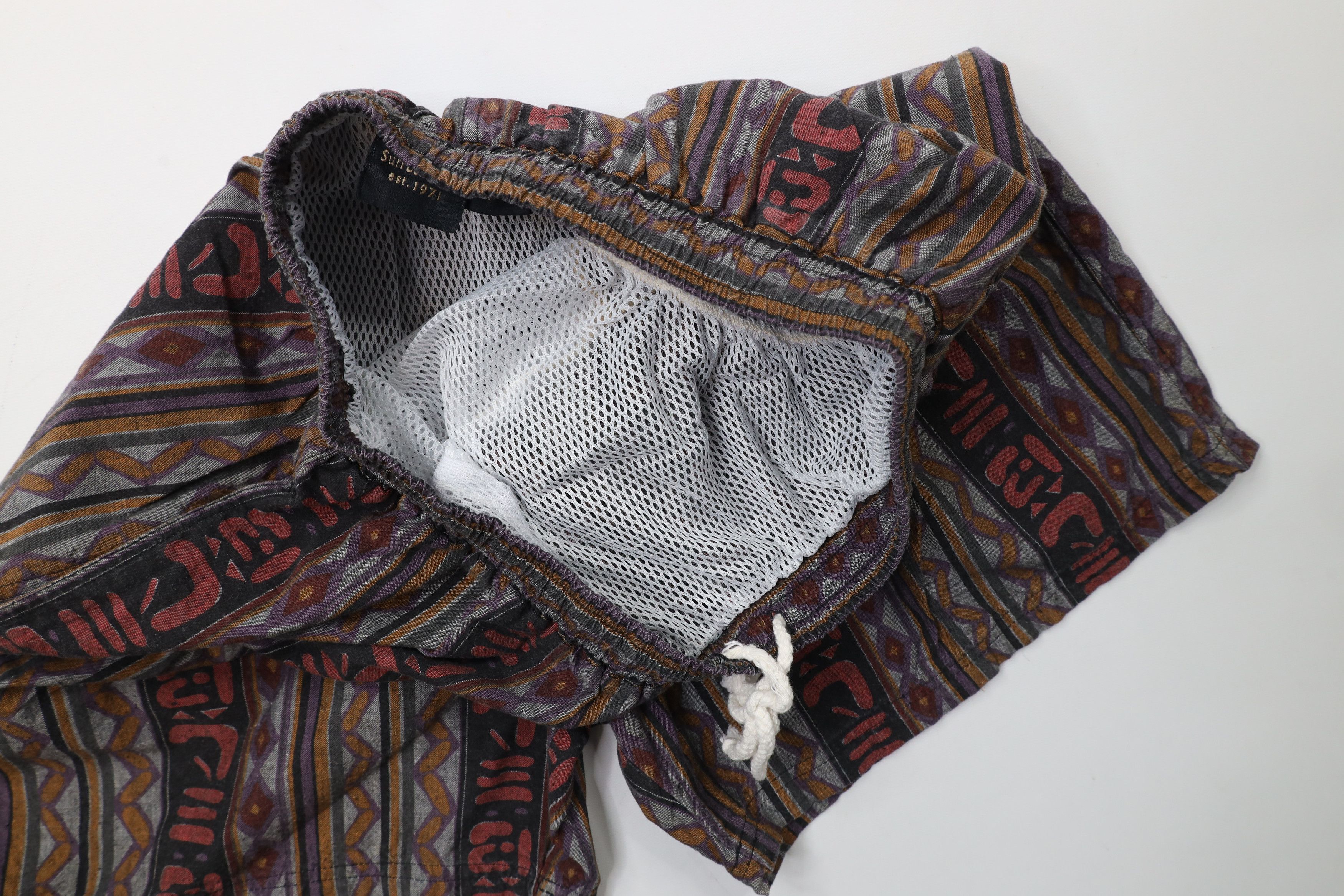 Vintage Vintage 90s Streetwear Lined Above Knee Shorts Trunks Size US 34 / EU 50 - 6 Thumbnail