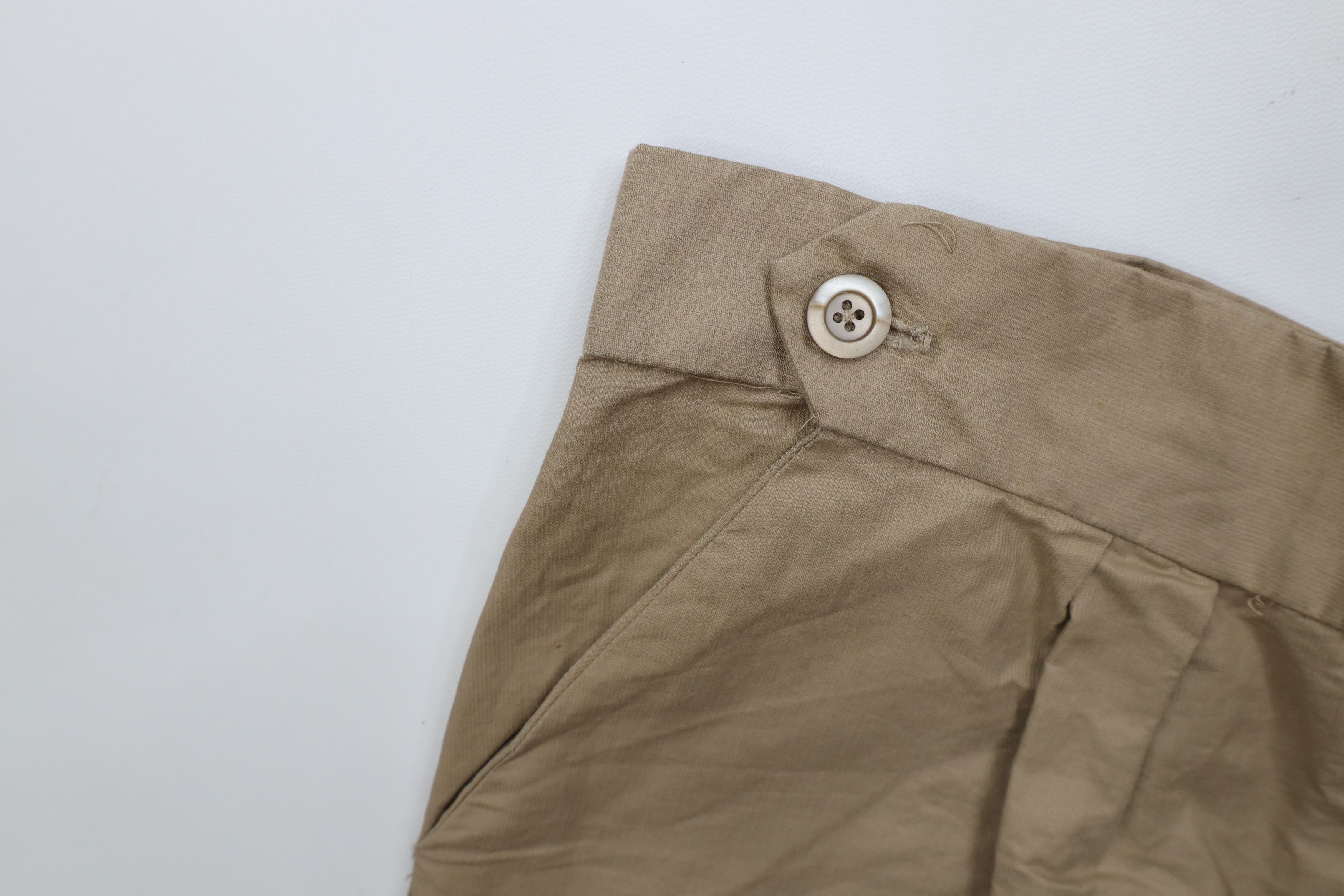 Vintage Vintage 70s Streetwear Safari Wide Leg Pants Beige USA Size US 34 / EU 50 - 7 Thumbnail
