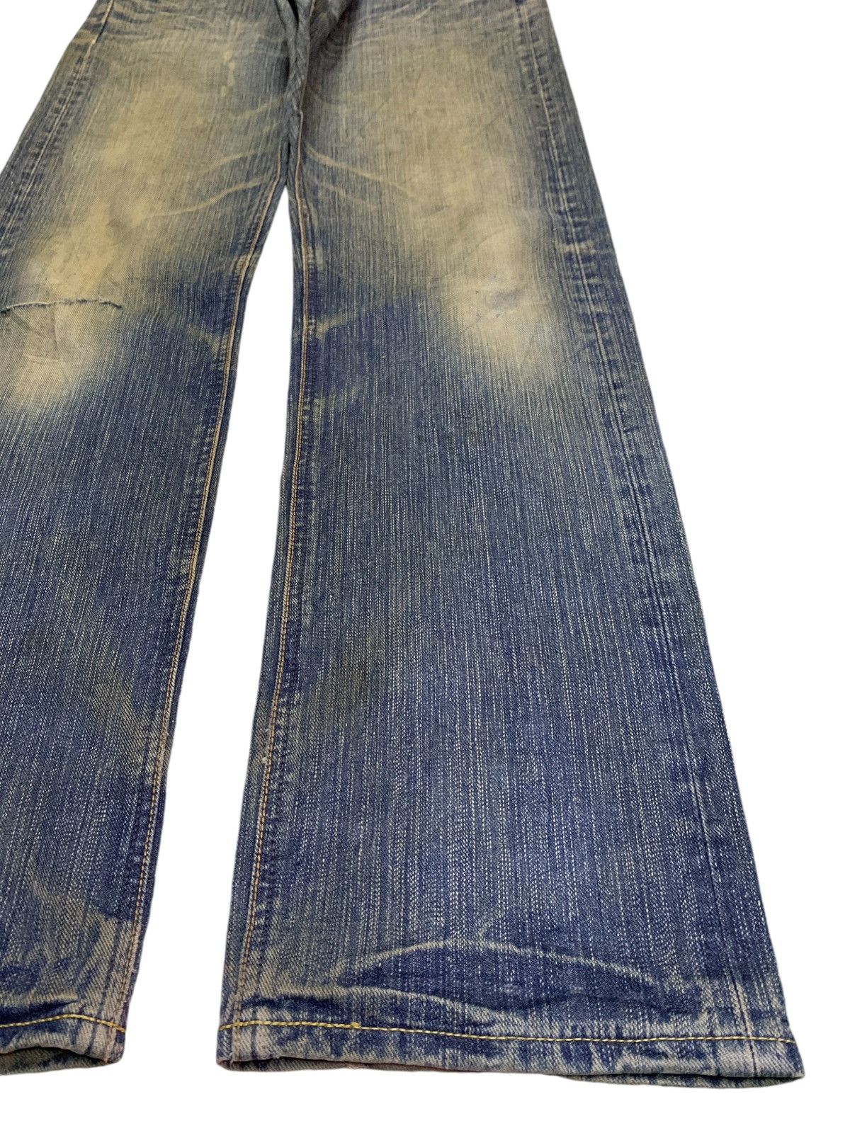 Lee Vintage Japanese Lee Mud Wash Distressed Baggy Jeans Size US 31 - 7 Thumbnail